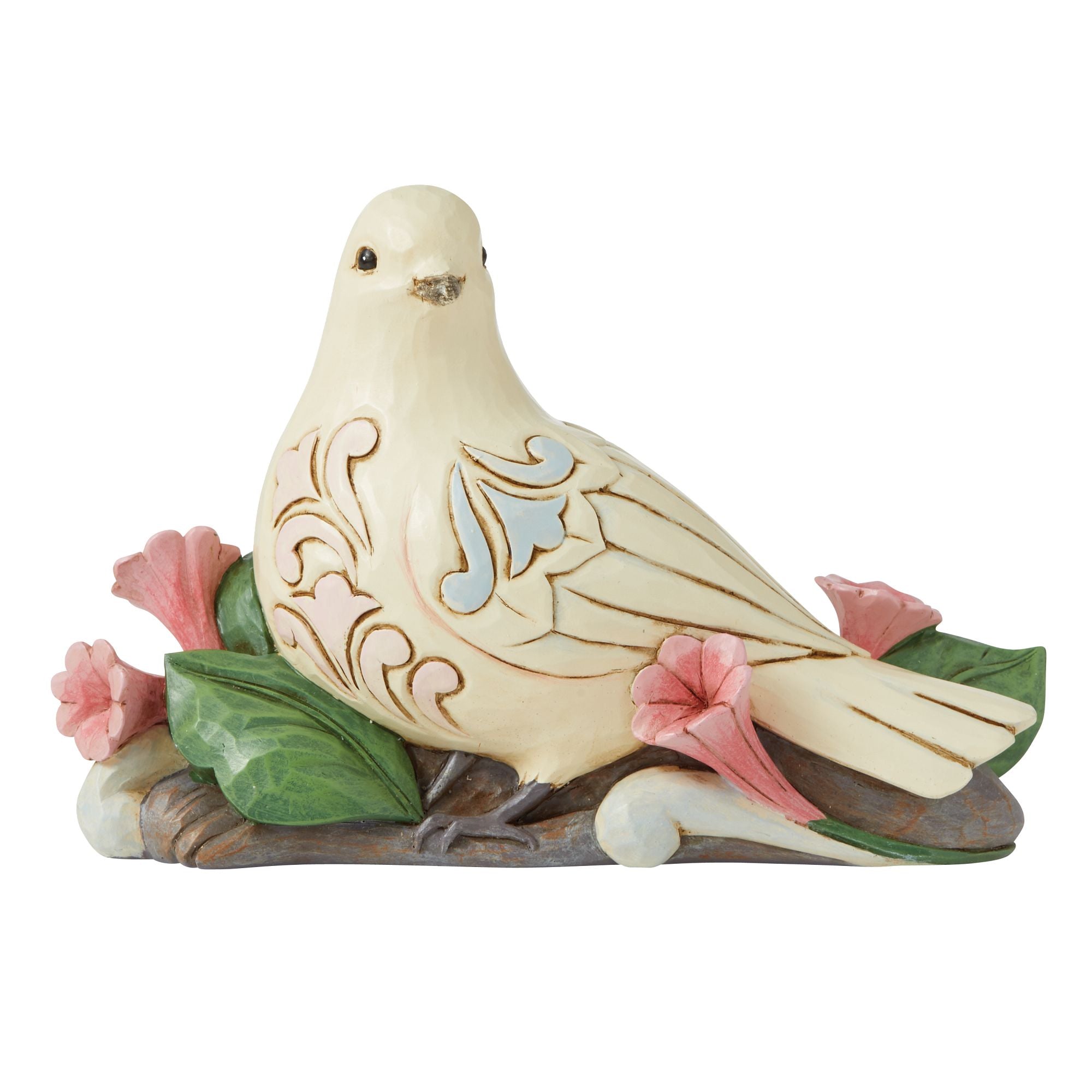 White Dove Figurine - Elegant Home Decor for Living Room, Wedding Centerpiece & Gift Idea