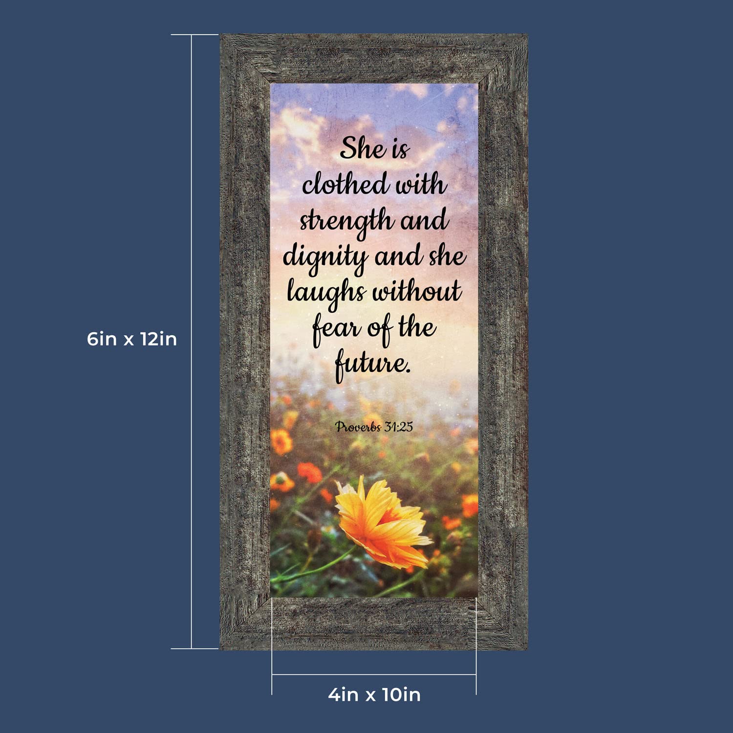 Crossroads Home Décor Christian Gifts for Women - Inspirational Bible Verse Wall Art & Spiritual Home Decor | Perfect for Teen Girls' Room, Church Gifts & Faith-Based Home Décor (7426BW)