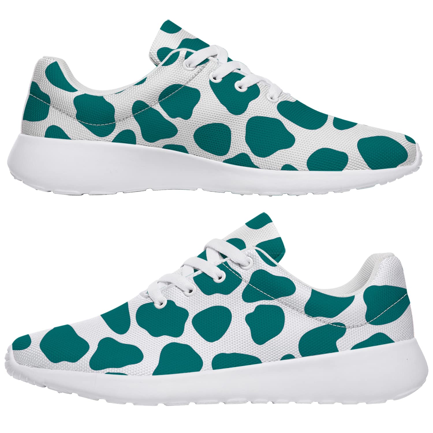 Cow Print Shoes for Men & Women - Lightweight Athletic Running Sneakers, Tennis & Walking Shoes - Perfect Gift for Her or Him - Ideal for Running, Gym Workouts & Casual Wear