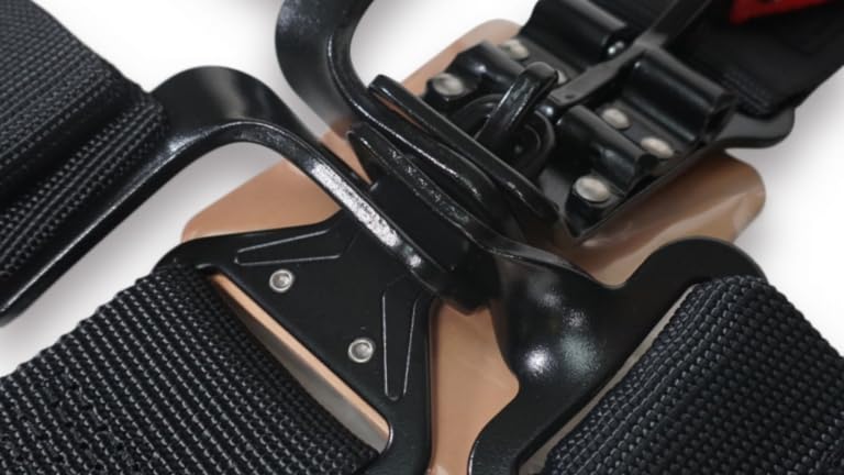 PRP SB5.3 Black 5-Point Safety Harness with 3-Inch Wide Belts - Heavy Duty Racing Harness for Off-Road, Rally, and Motorsports Vehicles