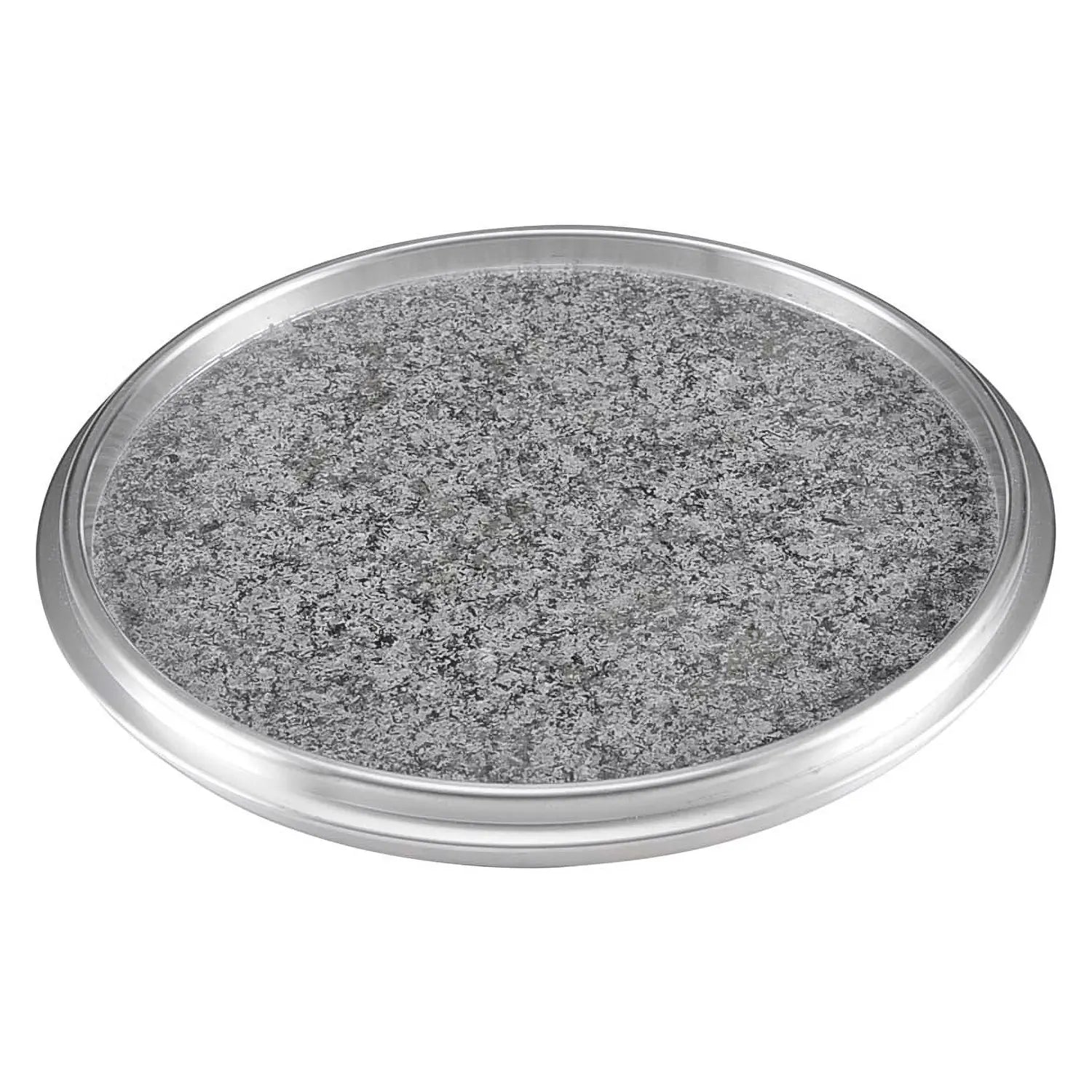 EBM Japanese Ishiyaki Hot Stone Plate with Aluminum Rim - Perfect for Sizzling Steak, Seafood & Korean BBQ at Home