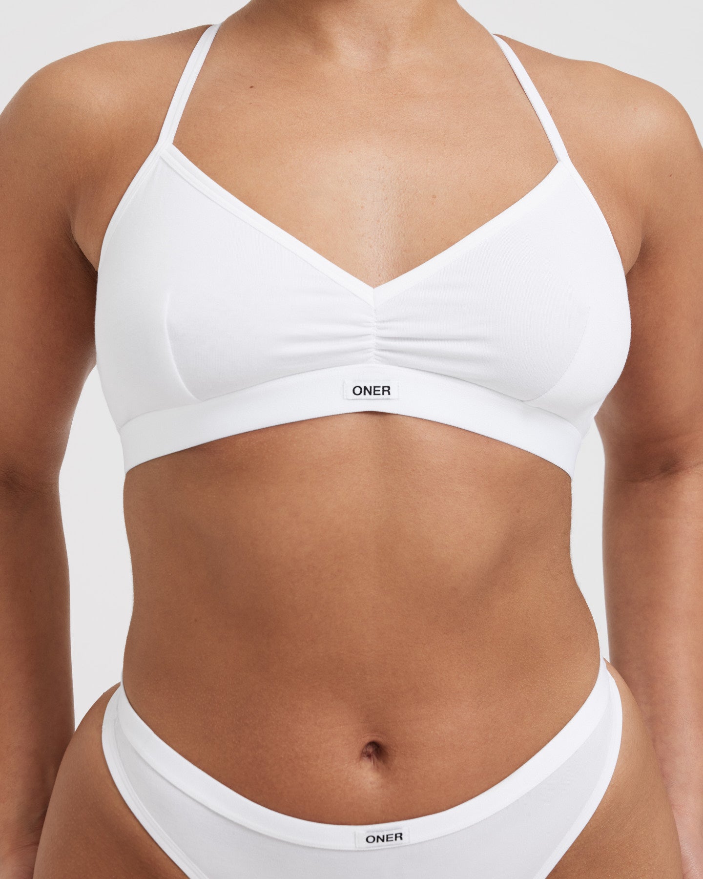 Soft Classic Bralette for Women - Comfortable Wireless Lace Bra in White | Perfect for Yoga, Sleepwear and Everyday Wear
