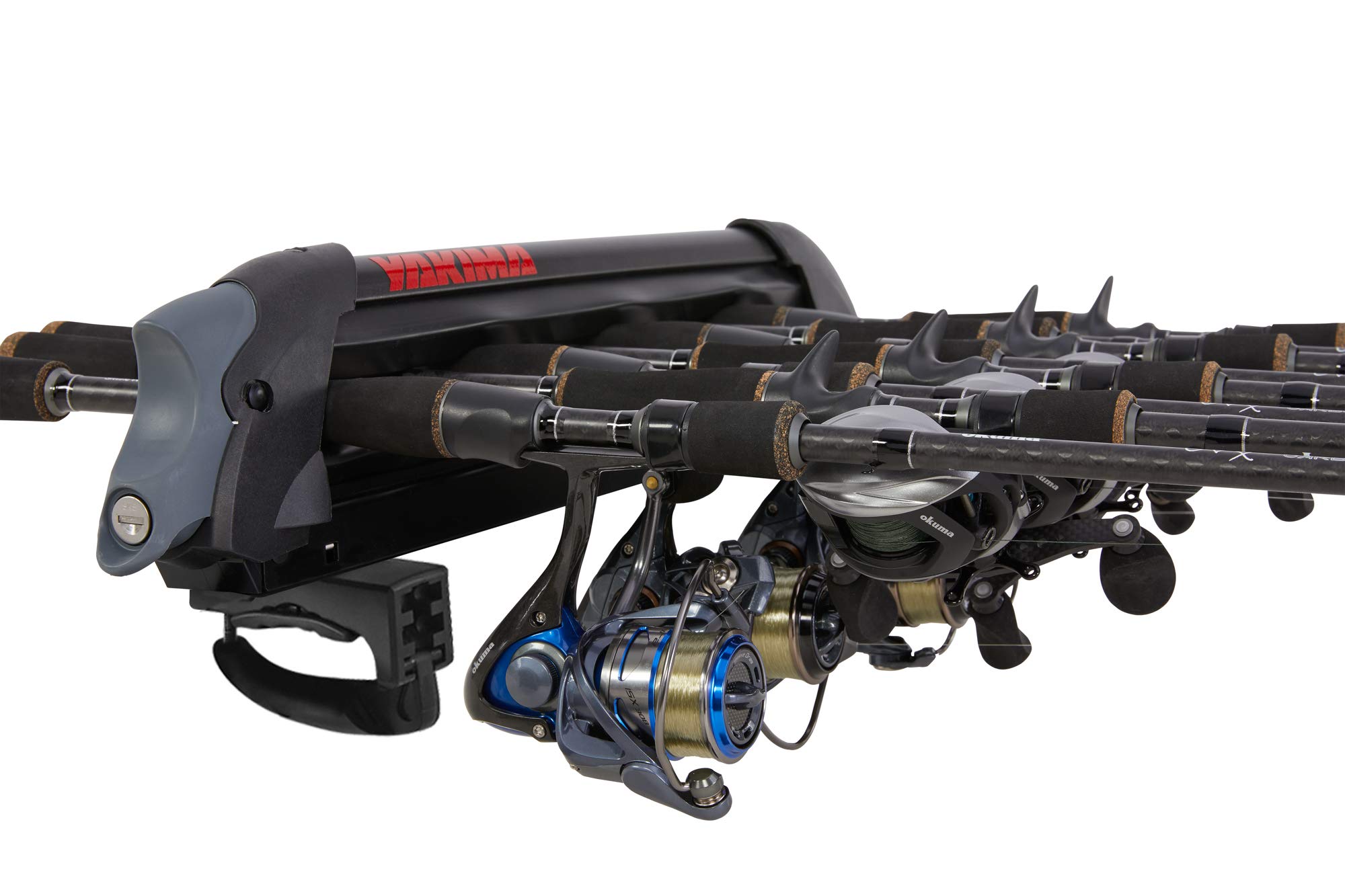 Yakima Fishing Rod and Ski Rack for Cars - ReelDeal 4 Ski & 2 Snowboard Holder with SKS Locks - Perfect for Road Trips, Outdoor Adventures, and Secure Gear Transport