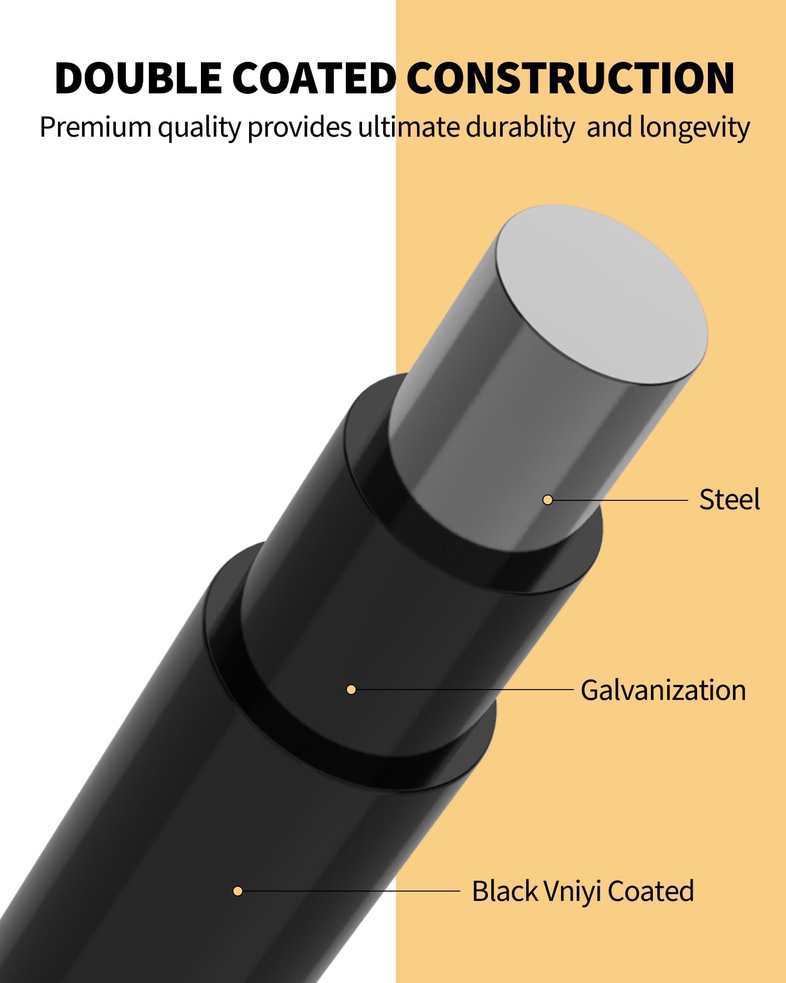 1/4 Inch 23 Gauge Black Vinyl Coated Hardware Cloth - 48