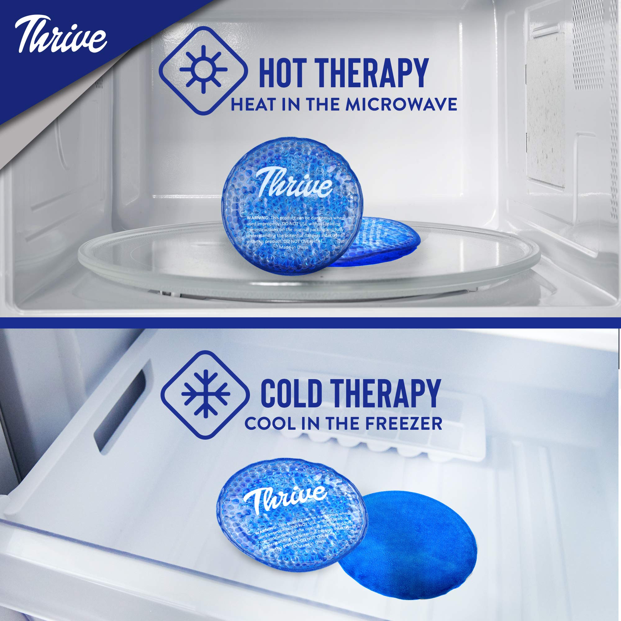 Thrive Postpartum Essentials Kit - Cooling Perineal Ice Packs & Soothing Breast Therapy Packs for Postpartum Recovery, C-Section Relief & Breastfeeding Comfort (Perfect for New Moms & Hospital Bag Essentials)