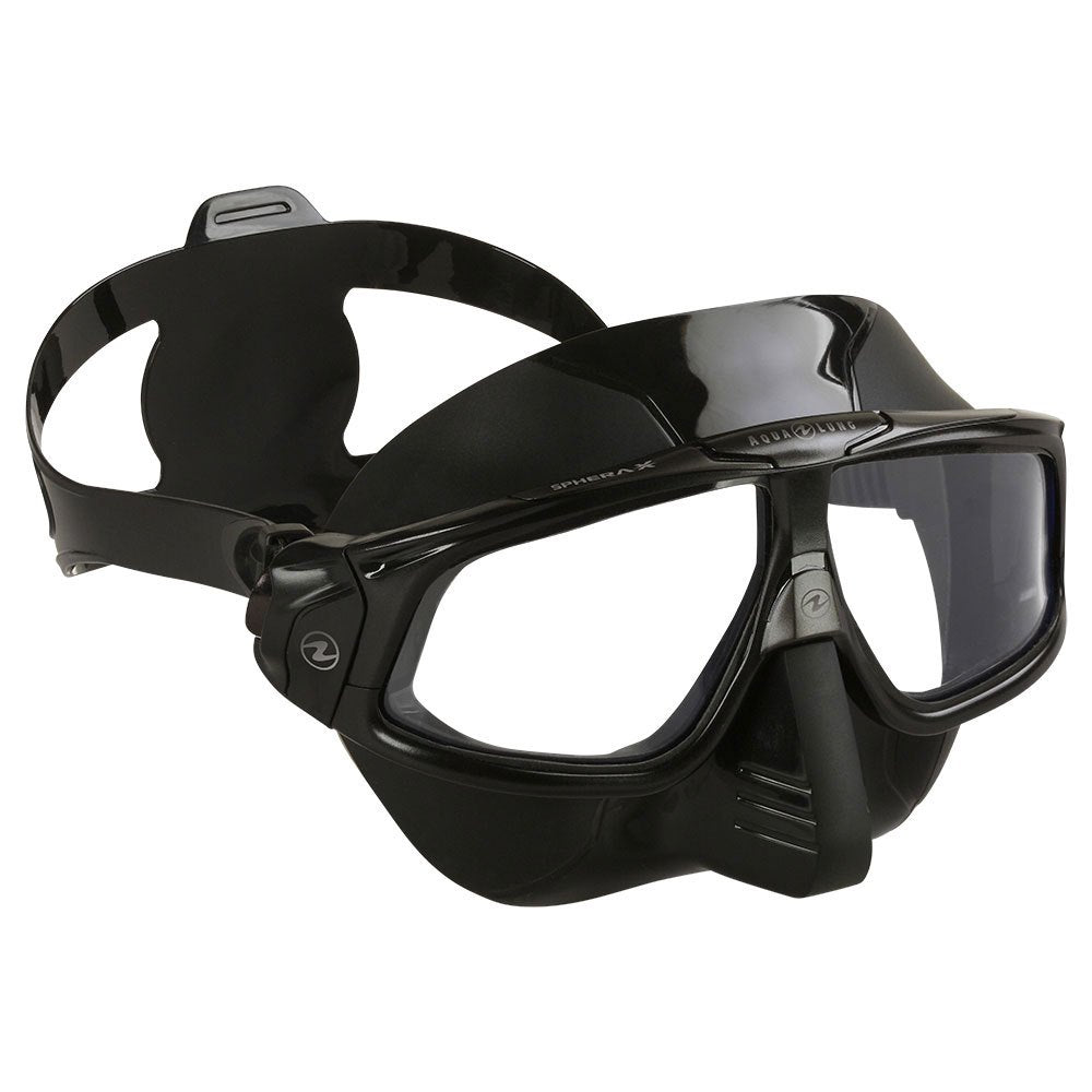 Aqua Lung Sphera X Black Scuba Diving Mask - Comfortable & Anti-Fog for Snorkeling, Freediving, and Underwater Photography