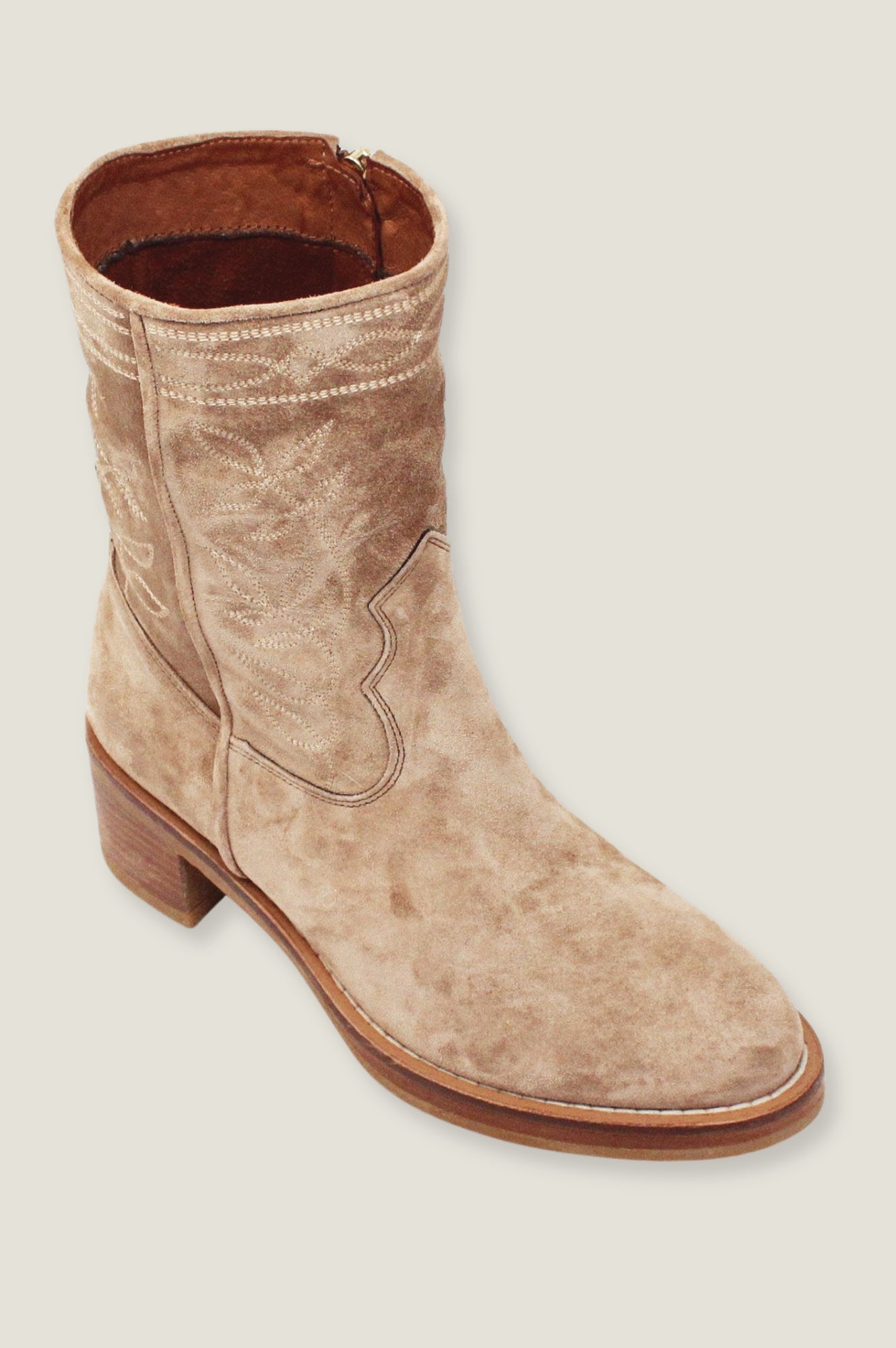 Ella Suede Boots for Women - Comfortable & Stylish Camel Ankle Boots - Perfect for Fall, Winter & Casual Outfits
