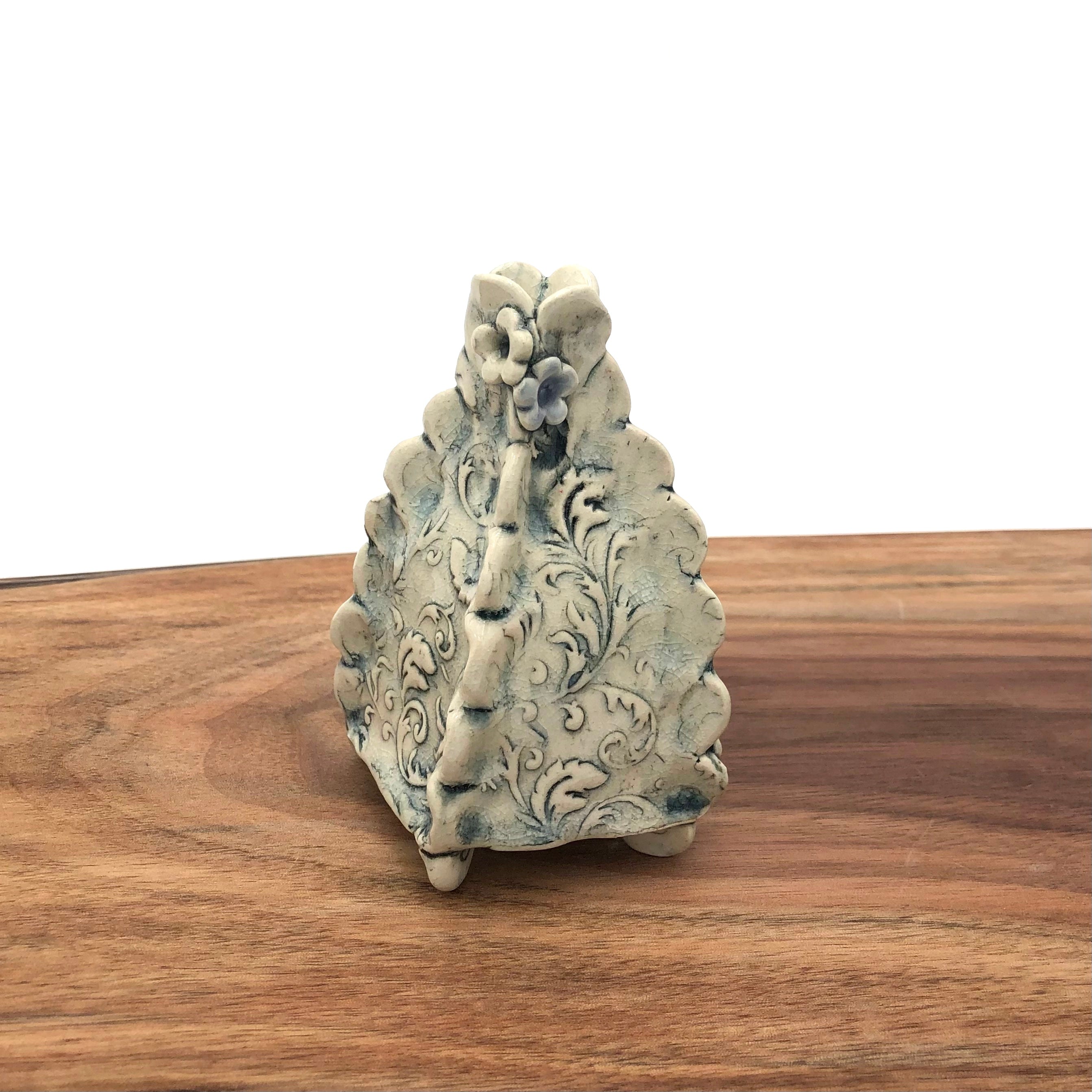 Susan Speck Ceramic Bud Vase - Small Floral Arrangement Vase for Home Decor, Wedding Centerpieces & Tabletop Displays