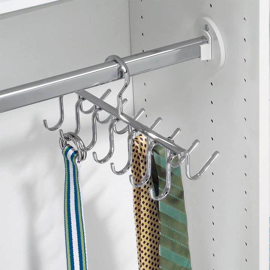 AXIS Adjustable Tie and Belt Organizer Rack - Perfect for Closet, Bedroom, and Office Storage Organization