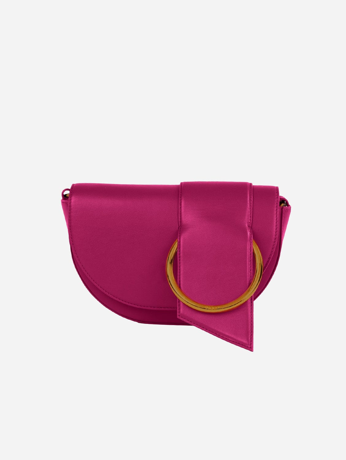 Luna Vegan Leather Shoulder Bag for Women - Stylish Raspberry Crossbody Purse | Perfect for Work, Travel & Everyday Use