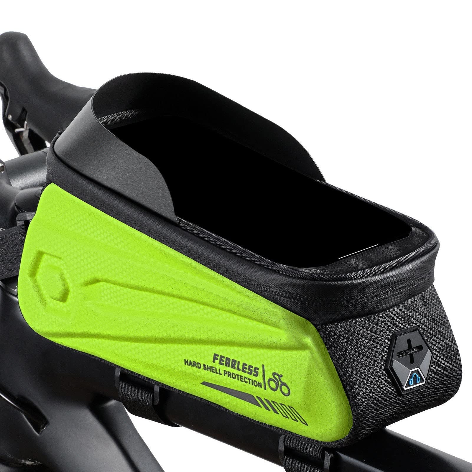 **Waterproof Hard Shell Bike Frame Bag - Top Tube Bicycle Storage for Cycling Accessories | Durable & Lightweight for Mountain, Road & Commuter Bikes**