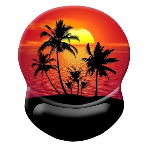 Sunset Ocean Tropical Trees