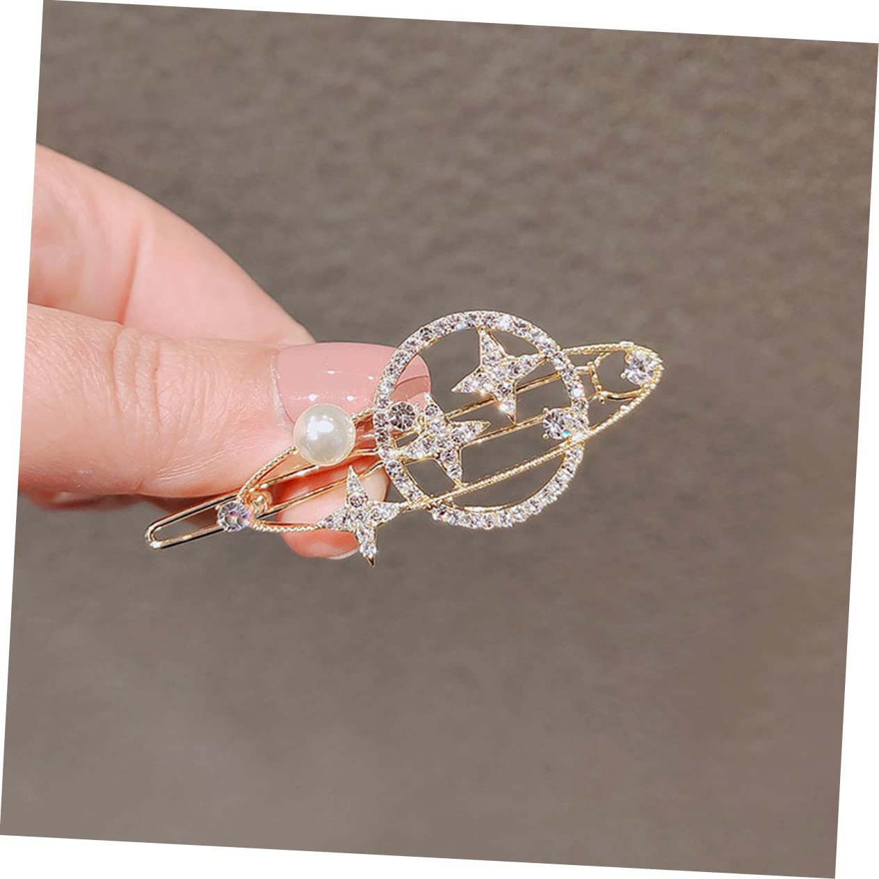FOMIYES 6-Pack Star Hair Clips for Women & Girls - Glitter Crystal Barrettes, Hairpins & Hair Accessories for Parties, Weddings & Everyday Styling