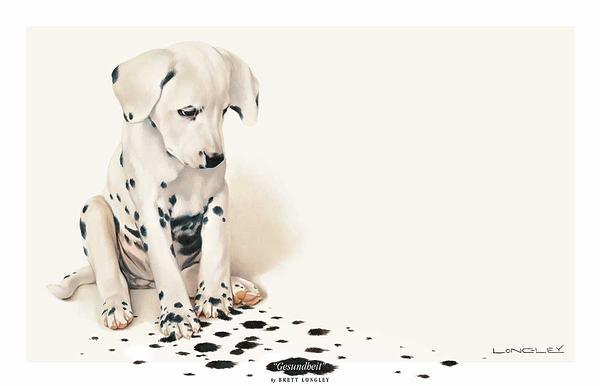 Dalmatian Signed Print - Unique Dog Artwork for Home & Office Decor | Perfect for Pet Lovers & Animal-Themed Interior Design
