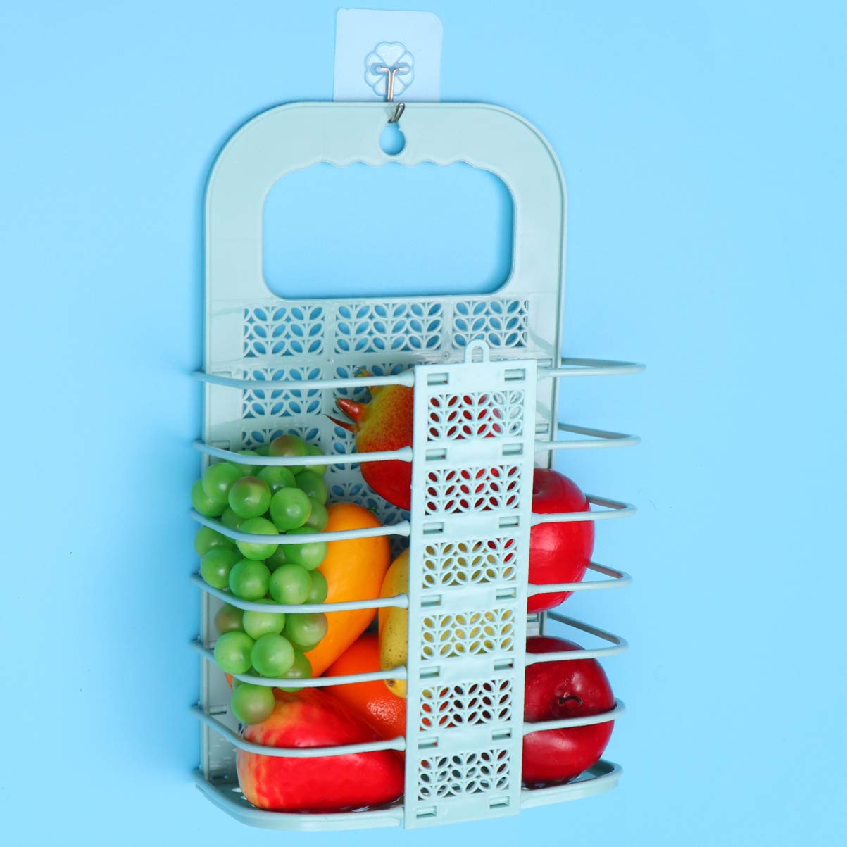 Balacoo Foldable Fruit Feeder & Collapsible Laundry Basket - Multi-Purpose Storage for Guinea Pigs, Bath Tub Organizer, Double Opening Straw Basket - Perfect for Pet Care, Laundry, and Bathroom Organization