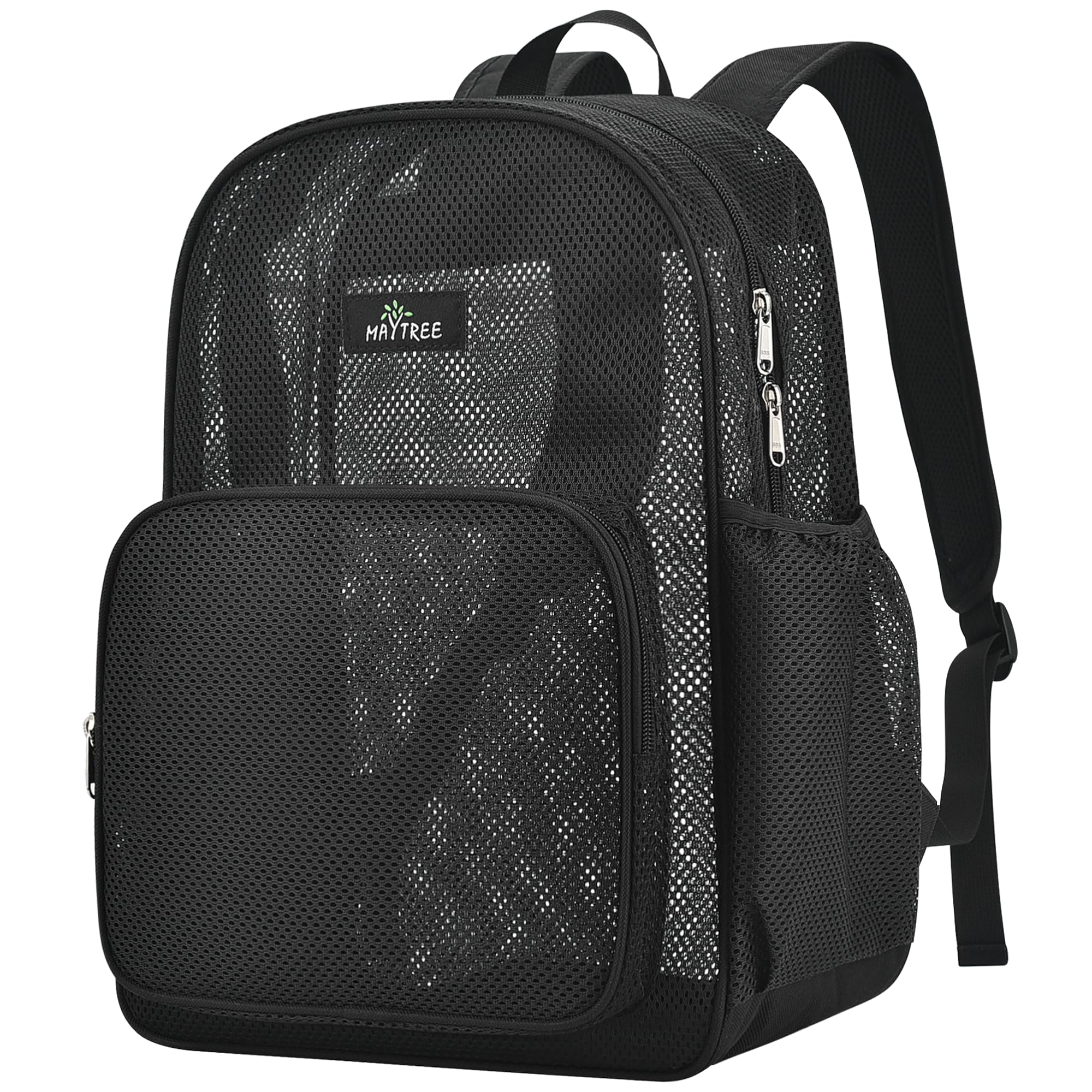 MAY TREE Heavy Duty Mesh Backpack for School, Beach, Swimming & Outdoor Activities - Durable Mesh Bookbag with Reinforced Material - Perfect for Gym, Travel & Daily Commute