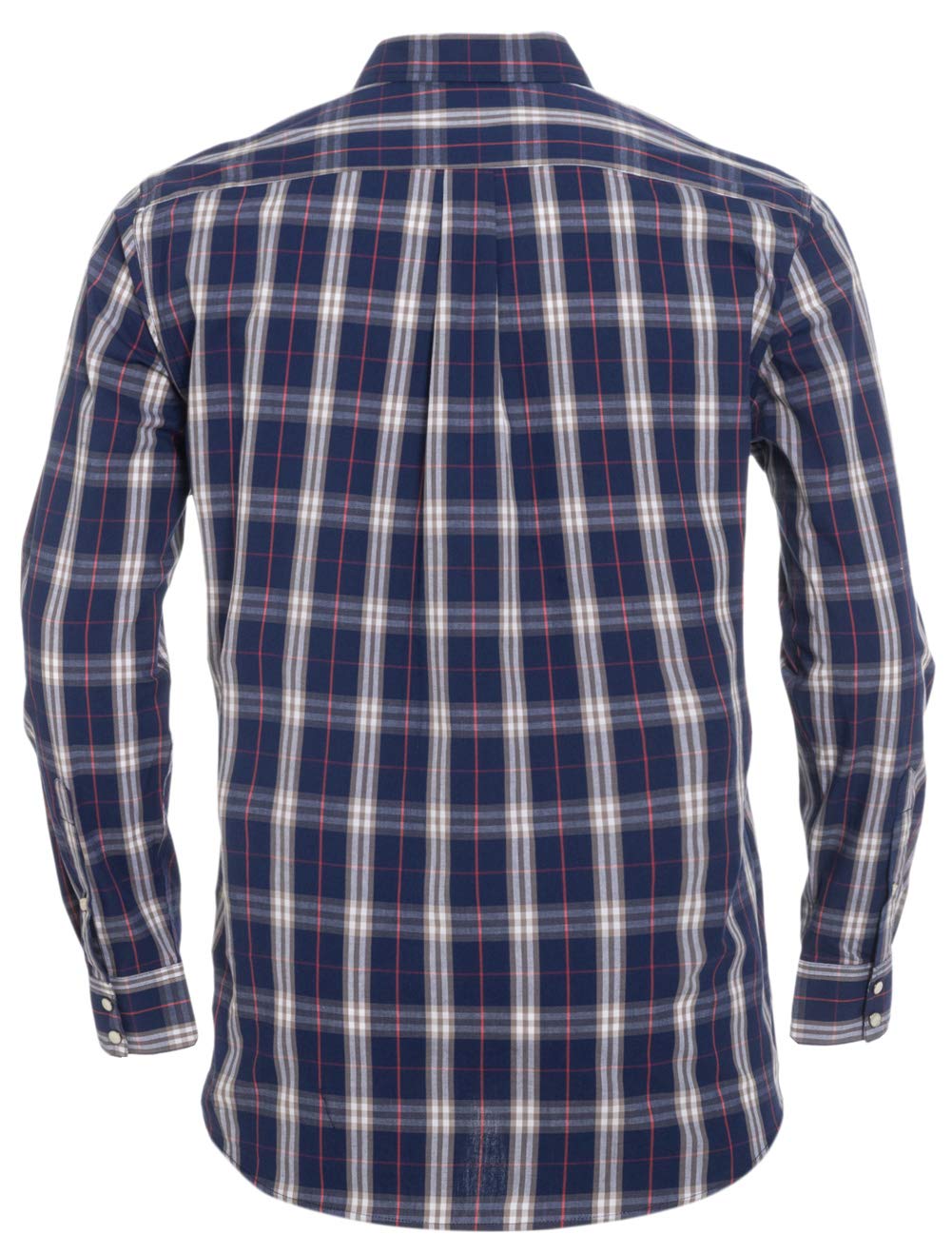 Men's Western Snap Button Plaid Long Sleeve Shirt - Regular Fit Casual Shirt for Cowboy Style, Ranch Work & Outdoor Adventures