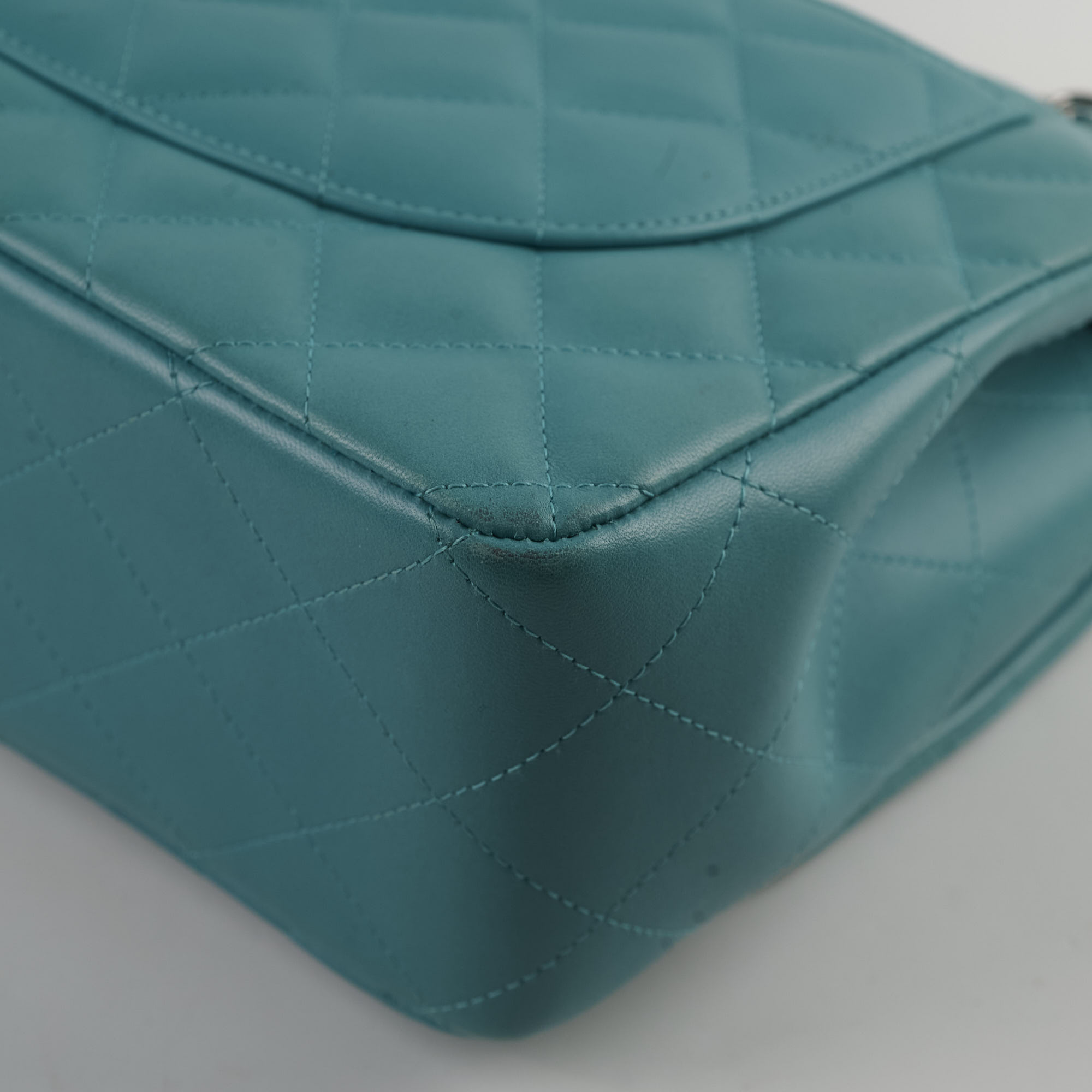 Chanel Jumbo Double Flap Lambskin Blue Leather Shoulder Bag - Luxury Designer Handbag for Women | Perfect for Work, Evening Events & Special Occasions