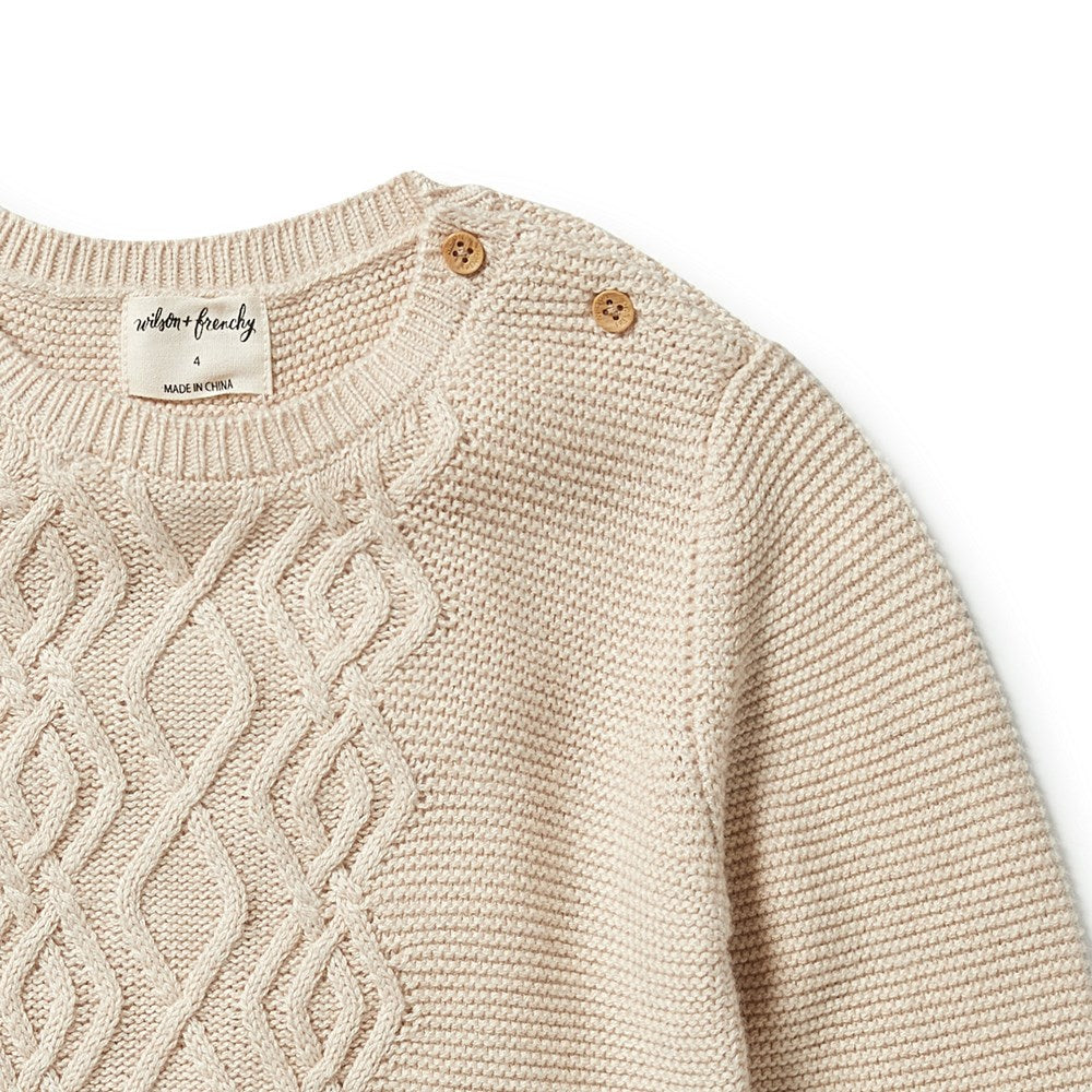 Cozy Knitted Cable Jumper Sweater for Women - Winter Warm Pullover with Classic Cable Stitch Design - Perfect for Casual Outfits, Office Wear & Holiday Gatherings