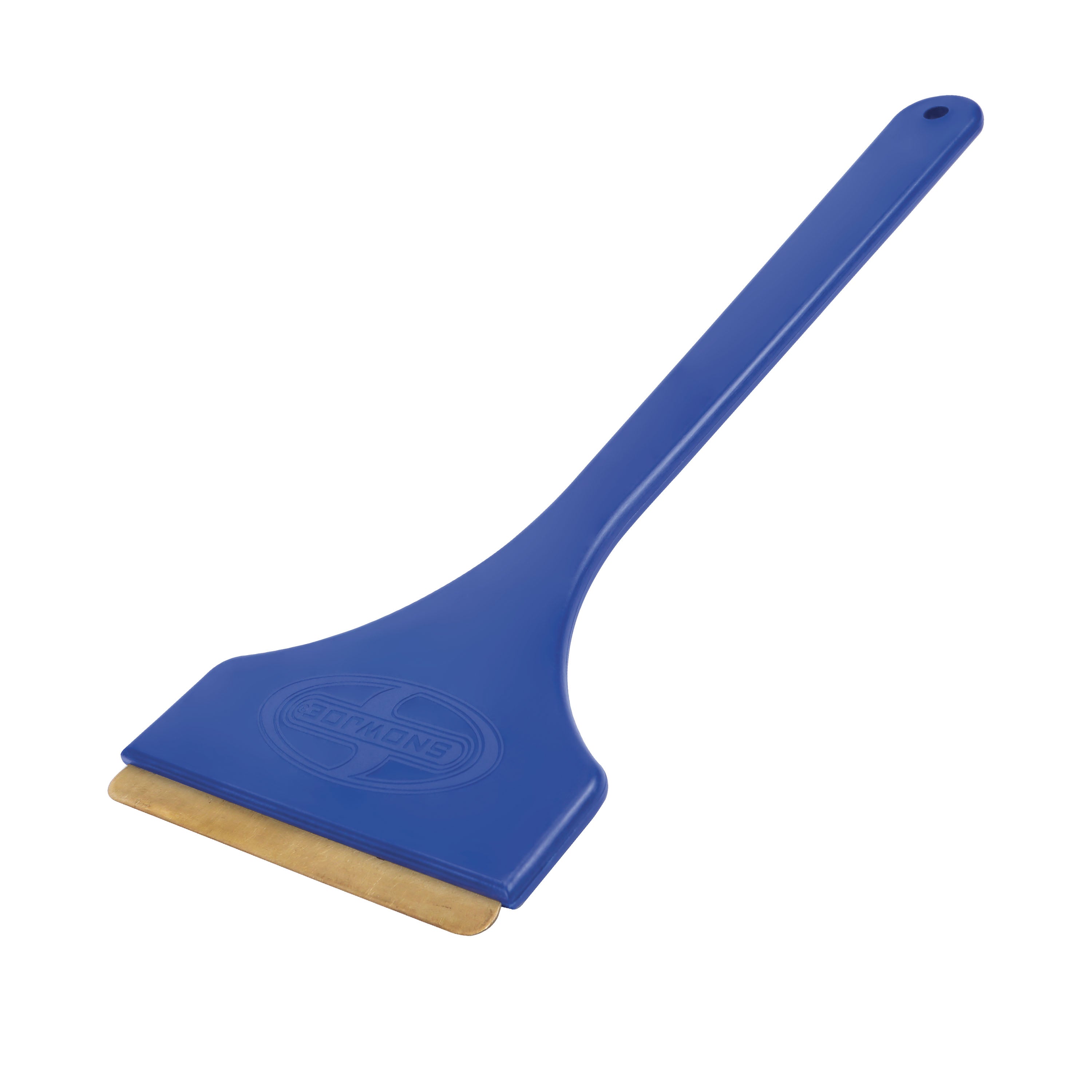 Snow Joe SJEG01 Brass Blade Ice Scraper with Oversized Handle - Rust-Free for Quick Ice Removal - Perfect for Car & Truck Windshields - Ideal for Winter Driving and Frozen Windshield Cleaning