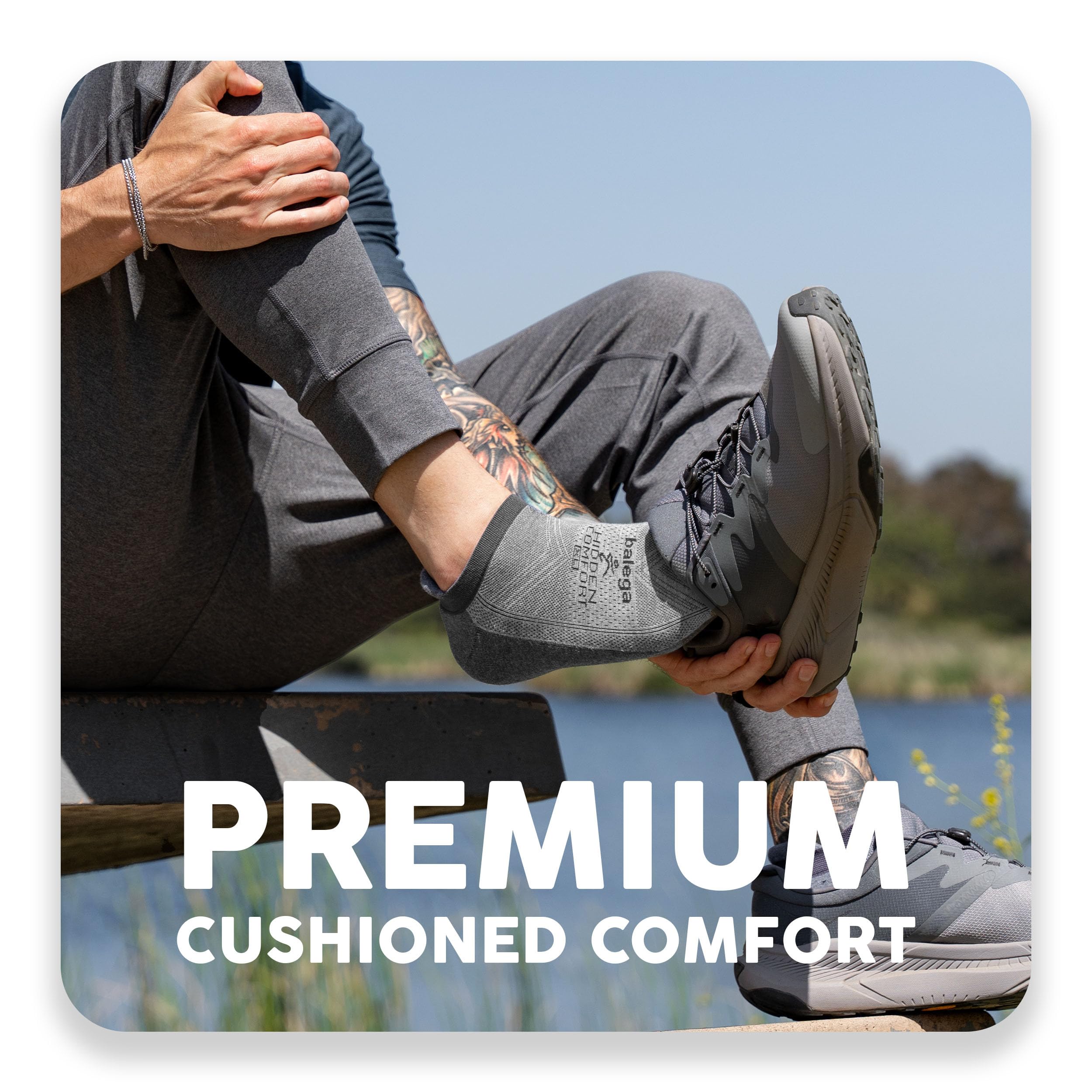 Balega Hidden Comfort Performance No Show Running Socks Multipack - Breathable Athletic Socks for Men & Women - Perfect for Marathon, Gym Workouts & Everyday Wear