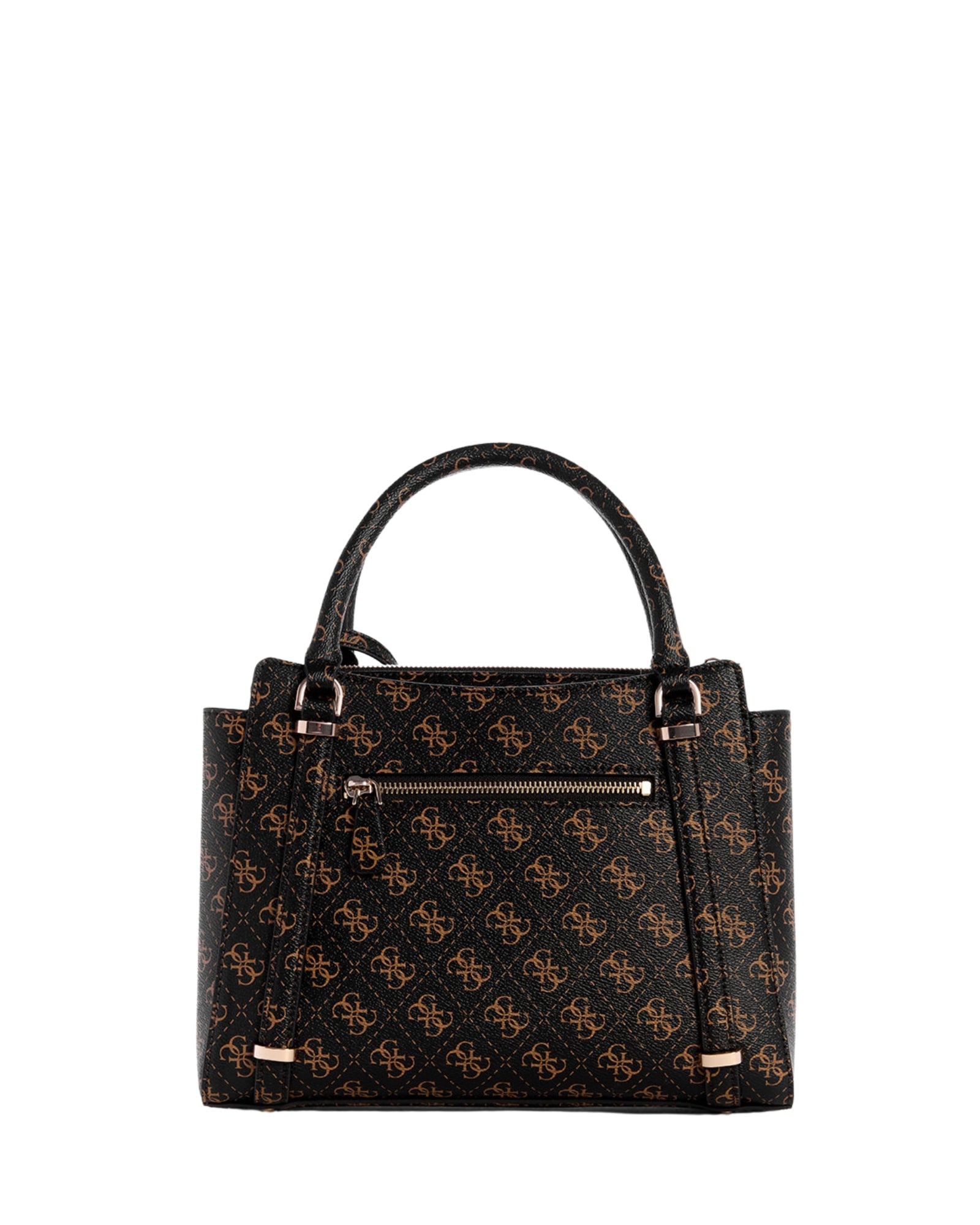 Stylish Brown Logo Daryna Satchel Bag for Women - Fashionable Leather Handbag for Work, Travel & Everyday Use