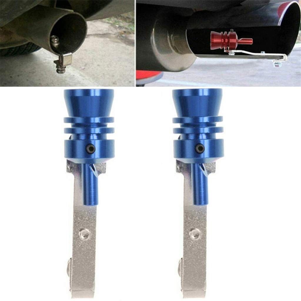 ALOVEMO 2PCS Car Exhaust Pipe Loud Whistle Sound Maker - Oversized Roar Muffler Tip with Wrench for Deep Engine Sound | Perfect for Car Enthusiasts & Performance Upgrades
