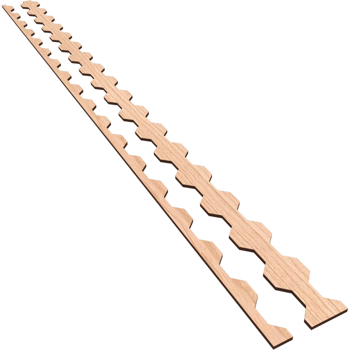 Pontiac Adjustable Wood Slat Wall Kit - Modern DIY Room Divider & Decorative Wall Panel for Home Office, Bedroom, and Living Room