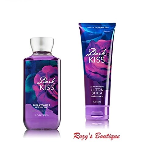 Bath & Body Works Dark Kiss Signature Collection Gift Set - Shower Gel & Ultra Shea Body Cream for Women - Perfect for Gifts, Self-Care & Relaxation