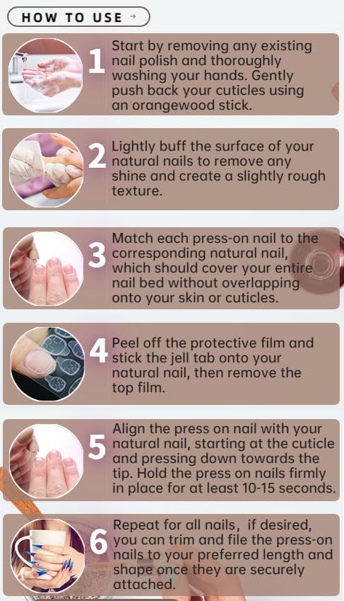 Long Coffin Press On Nails with Glitter & Rhinestones - 24pcs Fake Nails for Mother's Day Gift | Perfect for Parties, Weddings & Special Occasions