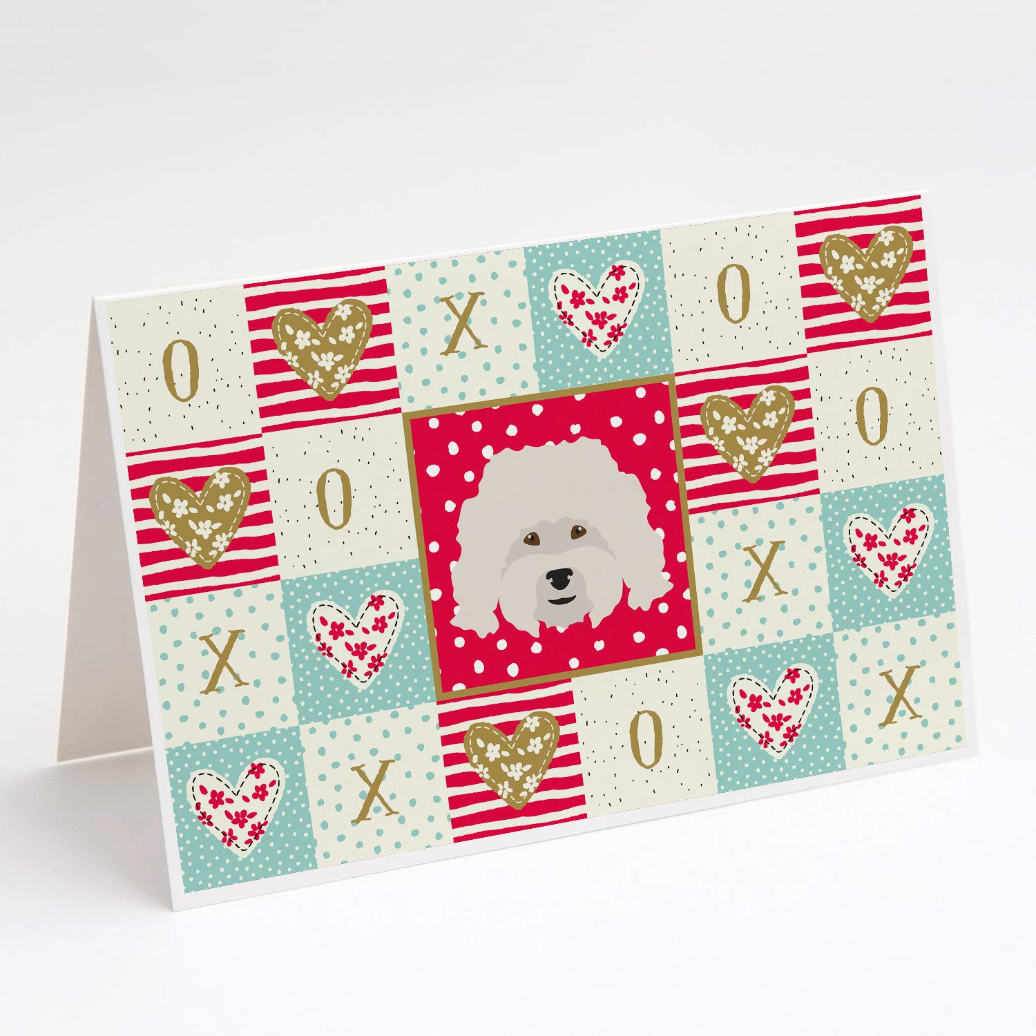 Bolognese Love Greeting Cards & Envelopes Set of 8 | 5x7 A7 Blank Note Cards in Whimsical Red Design | Perfect for Valentine's Day, Anniversaries & Romantic Occasions