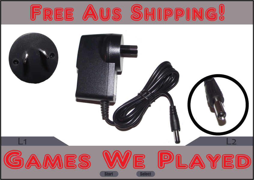 Original AC Power Adapter Charger for Sega MK-1602 Mega CD Console - Replacement Power Supply with AU/NZ Plug - Perfect for Gaming Setup & Retro Console Enthusiasts