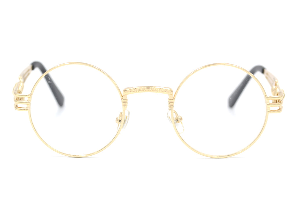 Vintage Steampunk Round Goggles - Brass & Leather Aviator Sunglasses for Men & Women | Perfect for Cosplay, Halloween Costumes, and Steampunk Fashion Accessories