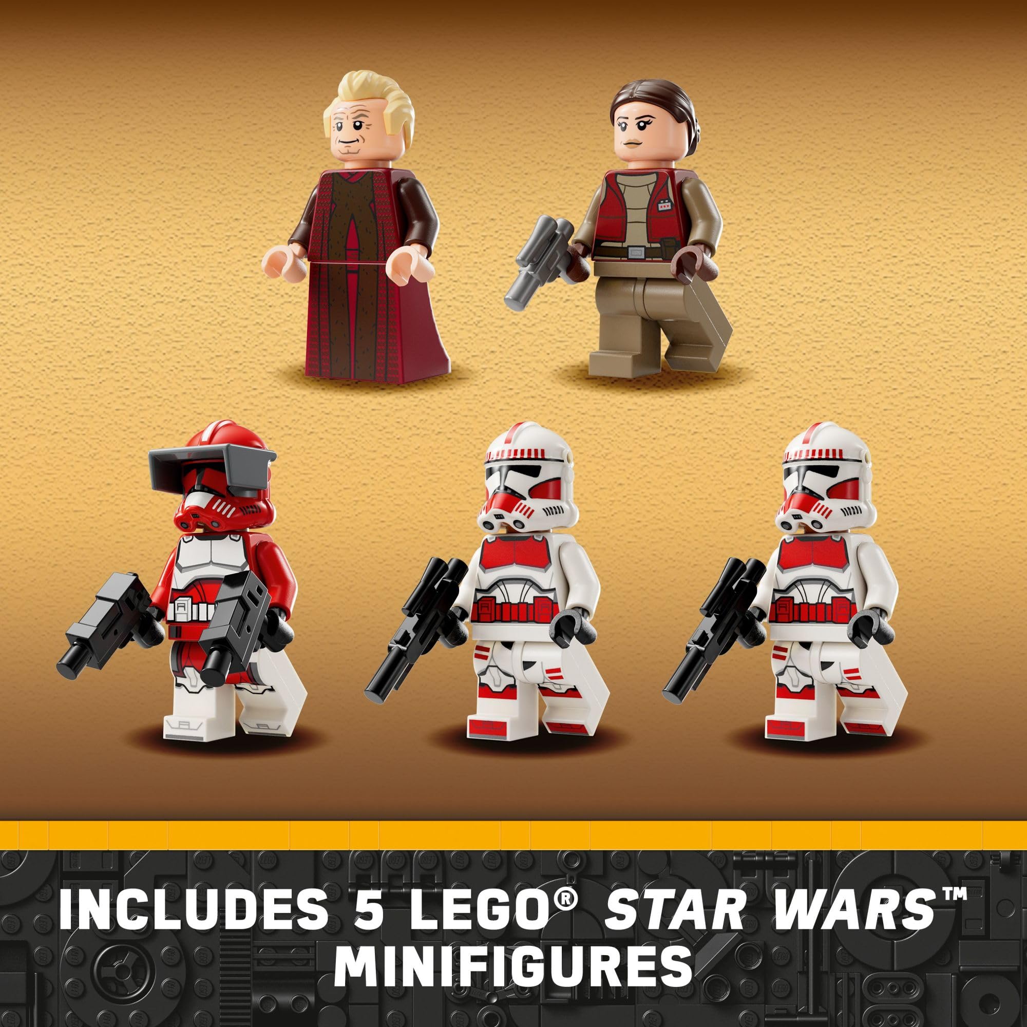 LEGO Star Wars: The Clone Wars Coruscant Guard Gunship 75354 Building Kit | Star Wars Toy for Kids Ages 9+ | Includes Chancellor Palpatine, Padme & 3 Clone Trooper Minifigures | Perfect Gift for Star Wars Fans | Great for Playtime, Collecting & Display