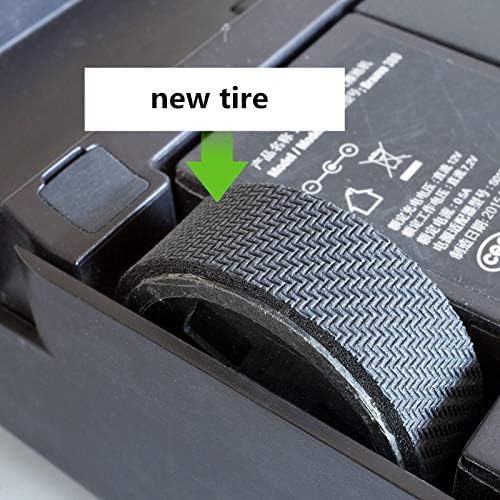 Replacement Wheels and Tires for iRobot Braava Jet M6 (Model 6110, 6012, 6112, 6113) - 2 Wheels + 4 Tires + Tool Kit - Robot Mop Maintenance Accessories - Perfect for Cleaning Hardwood Floors and Tile Surfaces