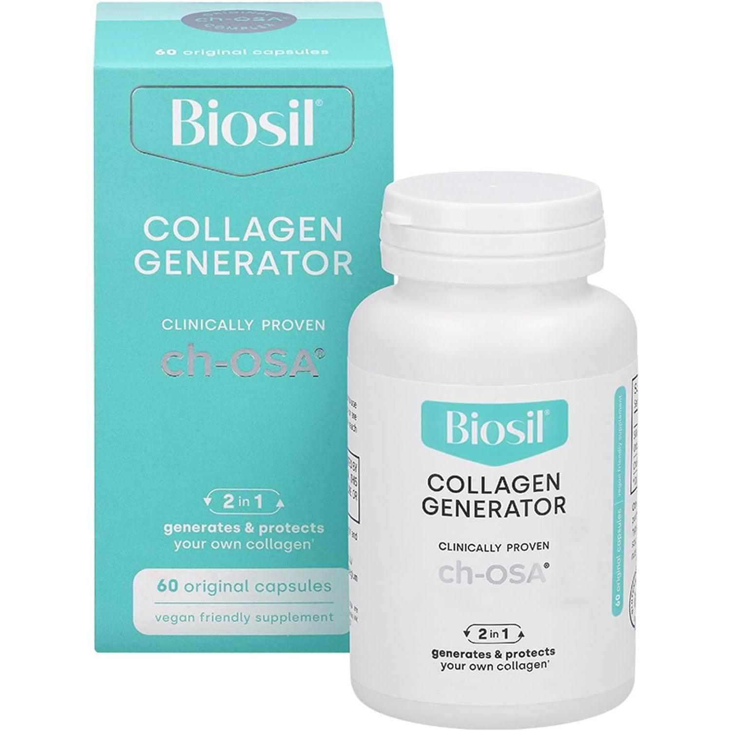 Biosil Collagen Generator Original Capsules - Supports Skin, Hair & Nail Health - Perfect for Anti-Aging & Beauty Supplement Routine