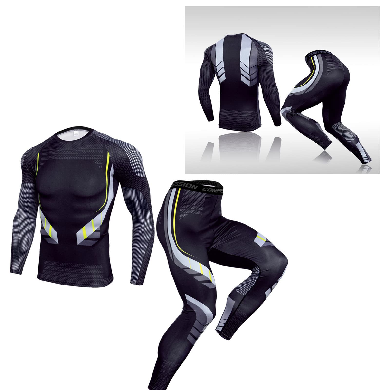 Men's 2-Piece Waterproof Fitness Training Suit - Soft, Breathable Workout Clothes for Gym & Outdoor Exercise | Perfect for Running, Yoga & Active Lifestyle