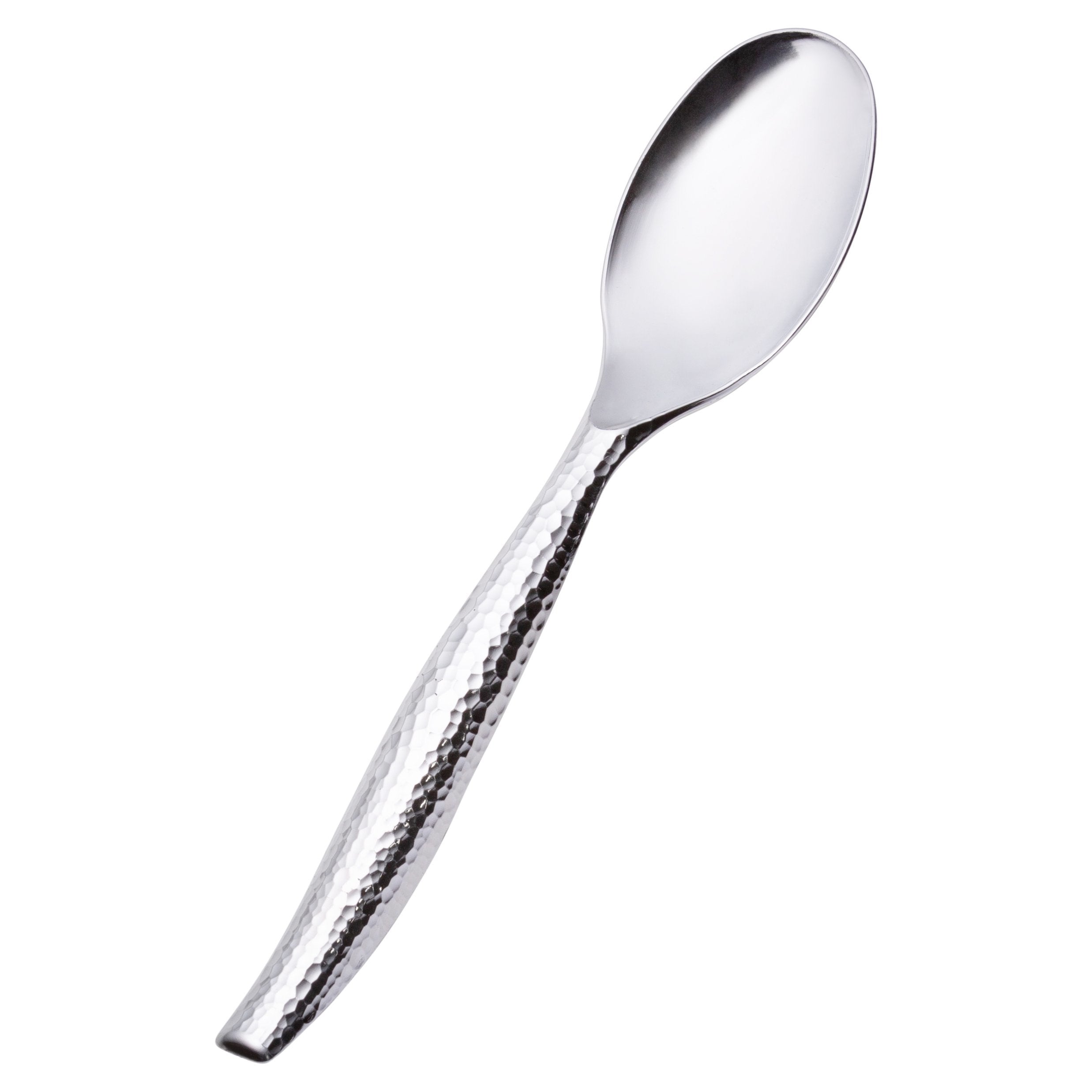 12 Inch Silver Plastic Serving Spoon - Durable & Stylish Kitchen Utensil for Parties, BBQs, and Buffets (1 Pack)