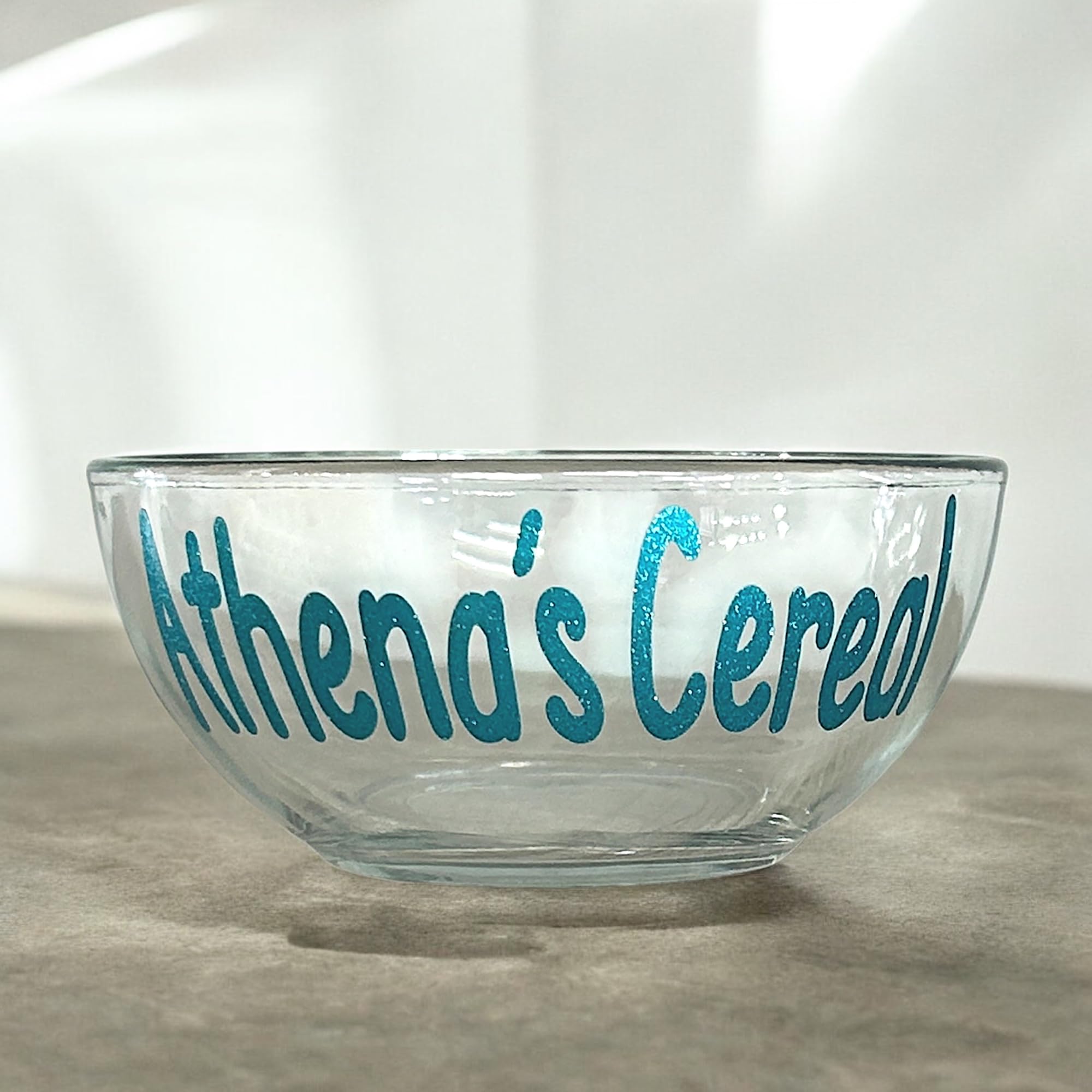 Personalized Glass Ice Cream Bowl - Custom Gift for Grandpa, Grandma, Mom, Dad, Papa or Pappy - Perfect for Cereal, Candy & Snacks - Ideal for Family Gatherings & Special Occasions