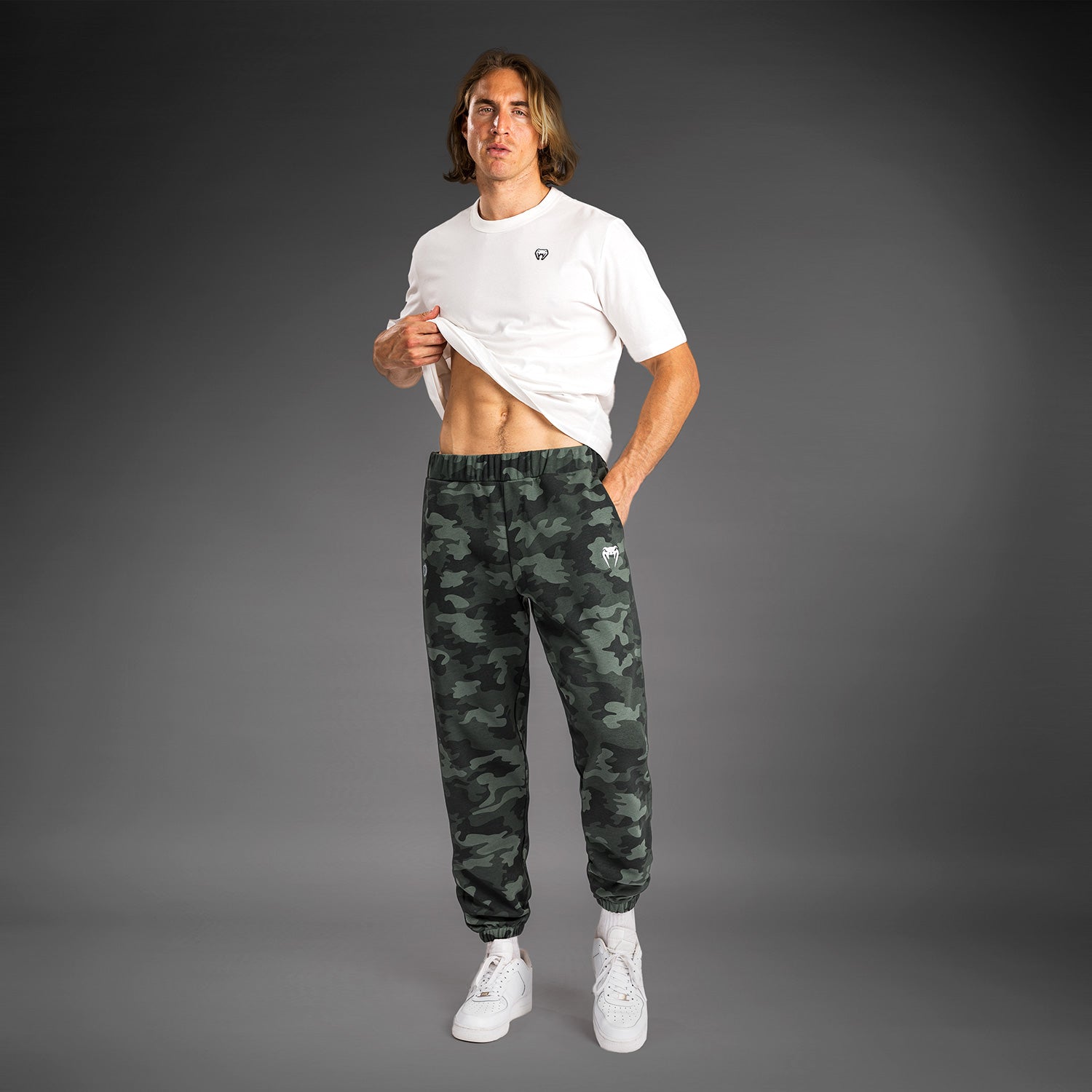 Venum Vortex XL Men's Joggers - Khaki Camo Workout Pants for Gym, Running & Casual Wear | Lightweight & Comfortable Training Sweatpants