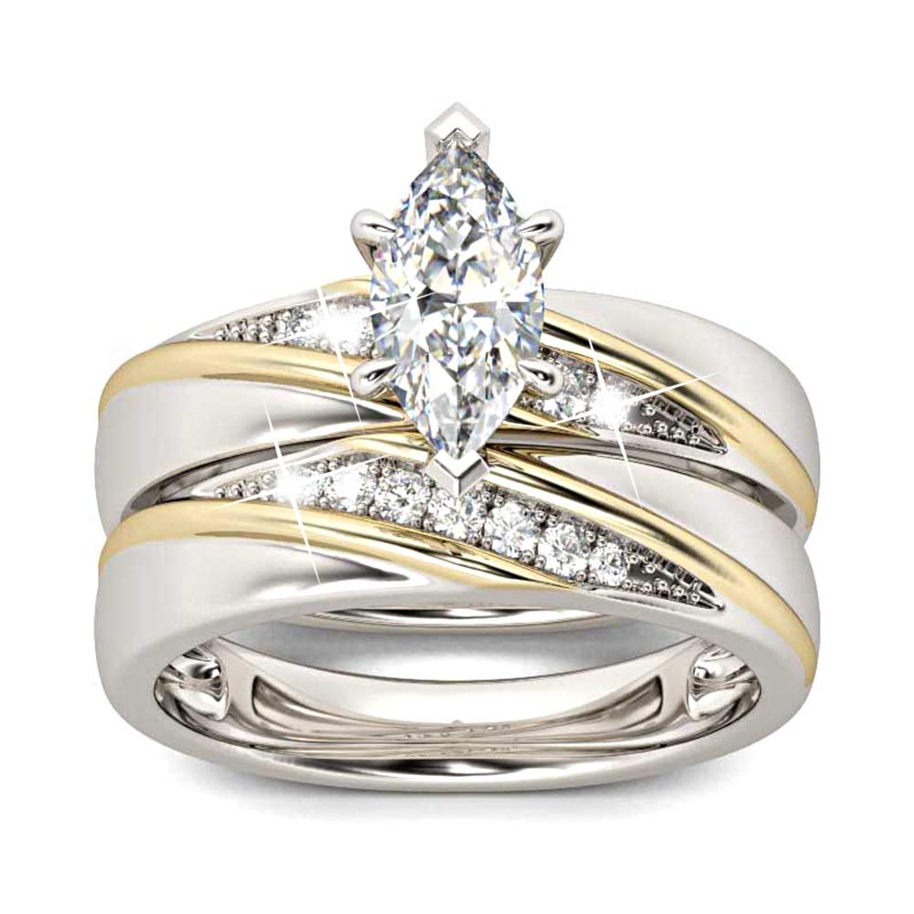 Jeulia 925 Sterling Silver Wedding & Engagement Rings for Women - 1.6ct Primary Stone + 0.32ct Side Stone Bridal Set, Promise & Anniversary Rings | Perfect for Proposals, Weddings & Romantic Gifts