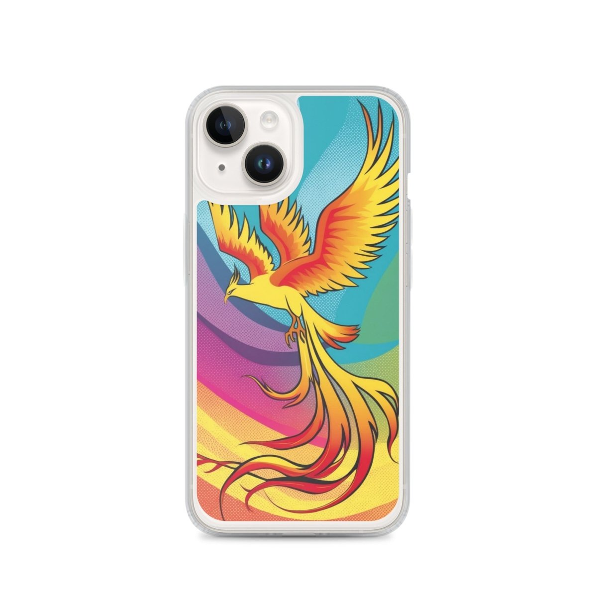 Rising Phoenix - MagSafe® Compatible Clear iPhone Case | Ultra Slim Protective Cover for iPhone 12/13/14/15 | Perfect for Everyday Use & Wireless Charging