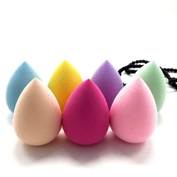 Taido Professional Mini Makeup Sponges & Blender Set - 10 Pack Beauty Sponge Puffs for Foundation, Concealer & Powder | Soft Cosmetic Blenders for All Skin Types | Perfect for Everyday Makeup & Travel