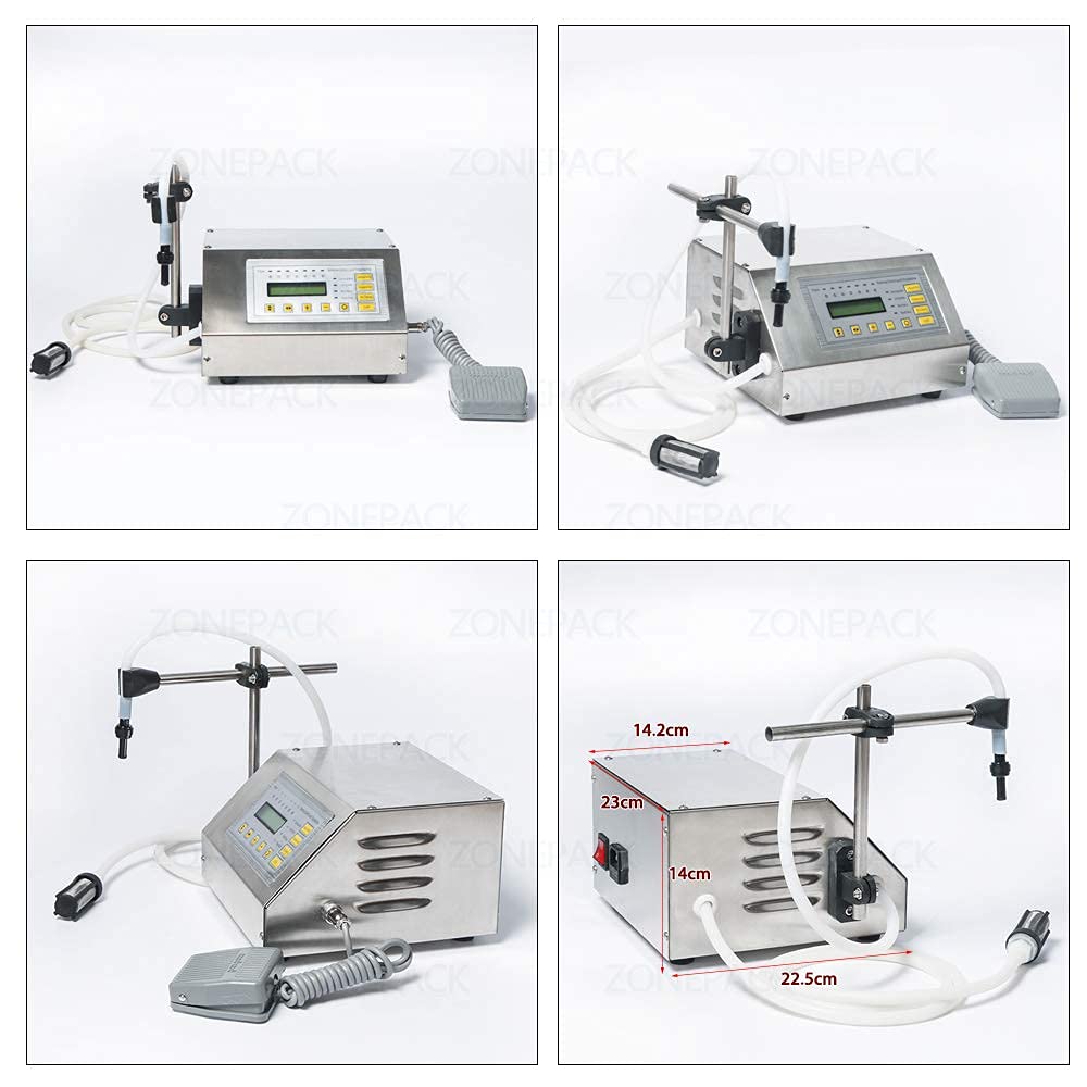 Automatic Liquid Filling Machine for Bottles - Digital Control Pump with 5ml-3500ml Capacity for Water, Milk, Juice & Beverages | Perfect for Home Brewing, Small Business & DIY Projects (GFK160 Model)