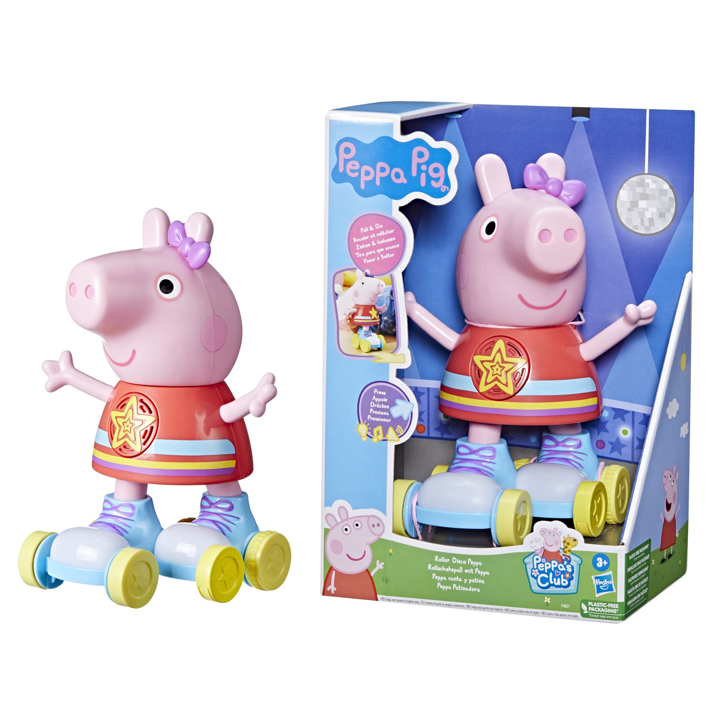 Pep Roller Disco Peppa - SFX Sound Effects Toy for Kids | Fun Musical Pretend Play for Parties & Dance Games