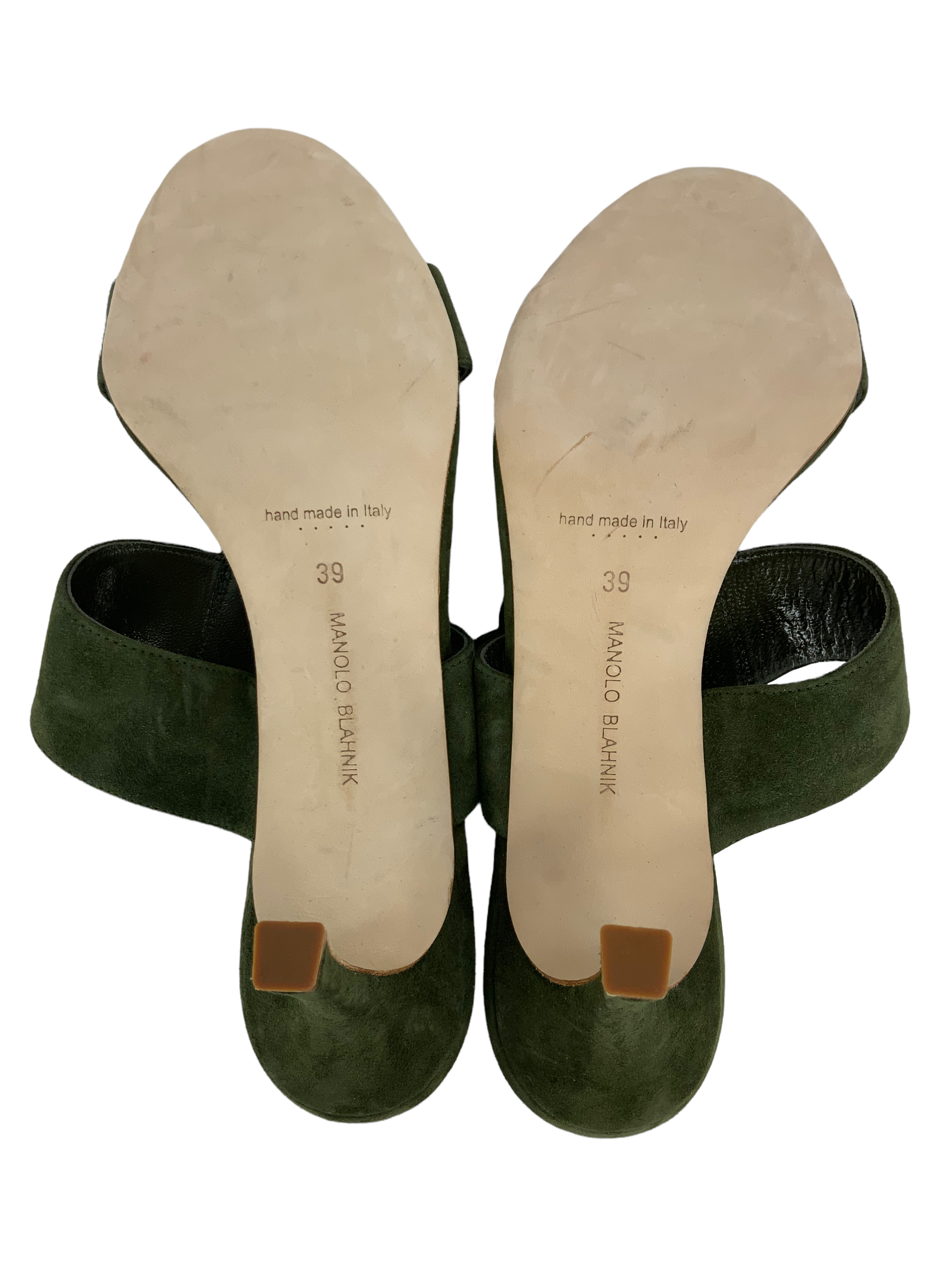 Manolo Blahnik Gable 70 Buckled Suede Mules - Women's Size 9 Luxury Comfort Slides | Perfect for Office, Cocktail Parties & Evening Events