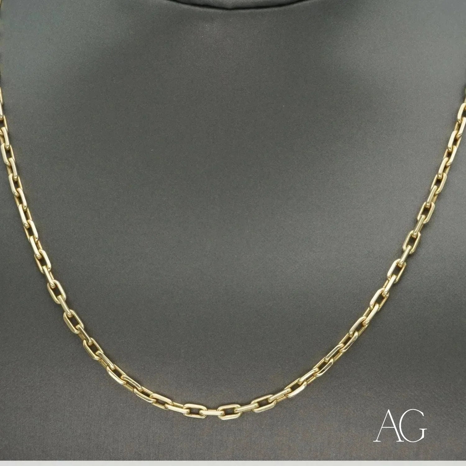 18K Gold Diamond Cut Chain Necklace for Women - Elegant & Durable Jewelry for Parties, Weddings & Everyday Wear