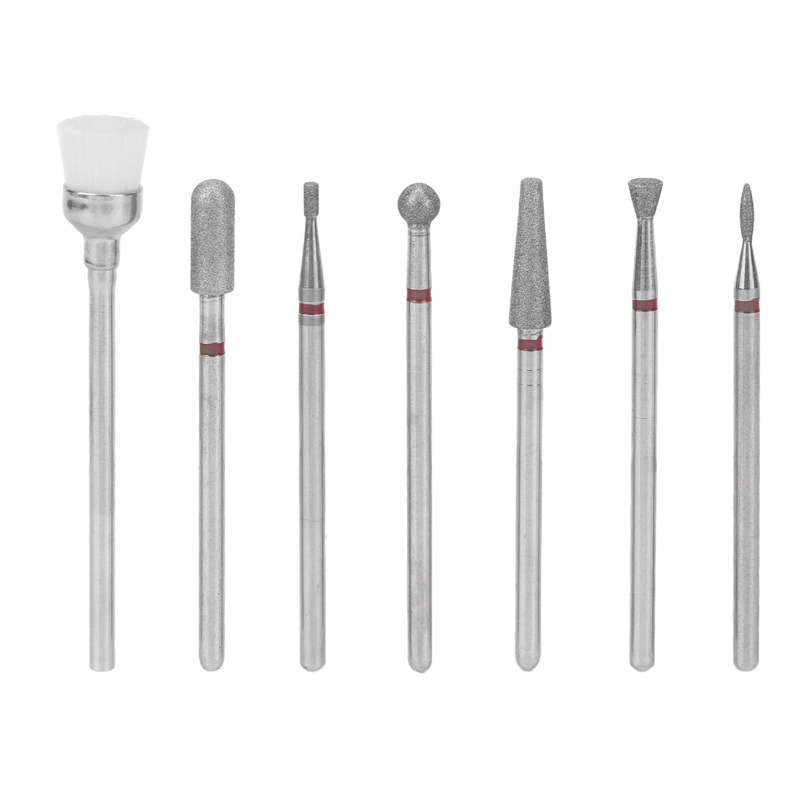 7Pcs Professional Tungsten Carbide Nail Drill Bits Set - Fast Rotating for Coarse Skin Removal, Gel Nails & Cuticle Care - Portable Manicure Pedicure Tools for Salon & Home Use