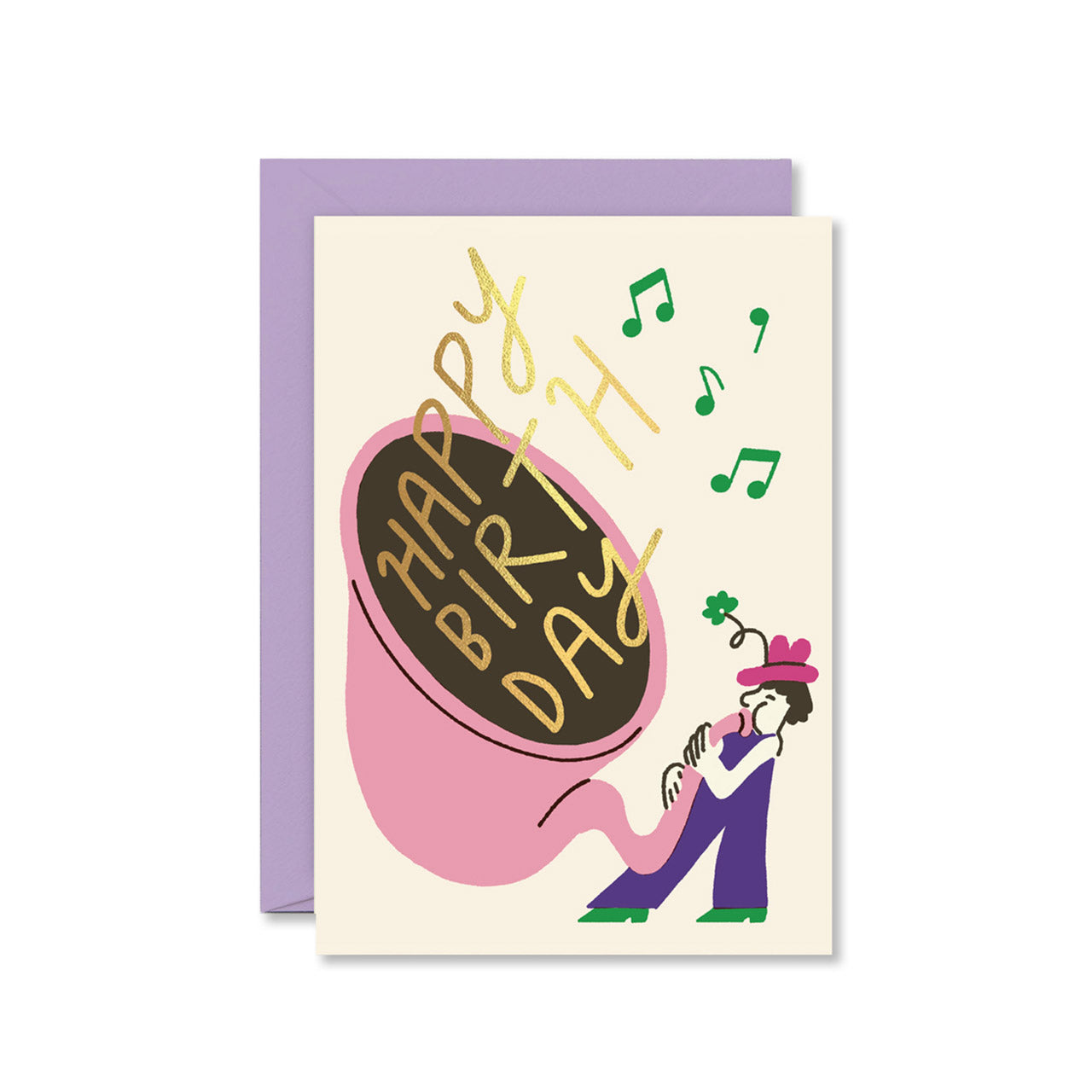 Funny Happy Birthday Tuba Greeting Card - Perfect for Musicians & Band Members - Birthday Gifts for Music Lovers