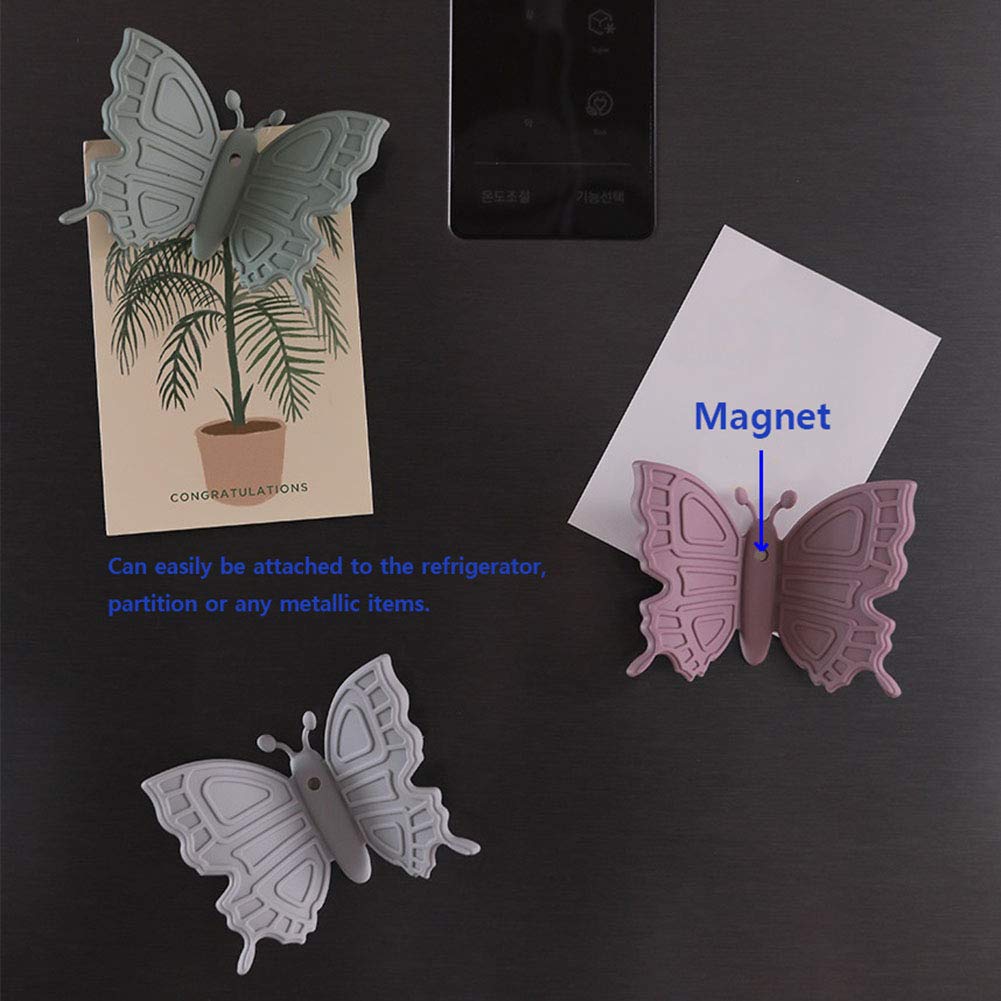 Butterfly Design Silicone Pot Holder Set of 2 - Heat Resistant, Magnetic Lid Lifter, Oven Mitts for Kitchen - Gray (Perfect for Cooking, Baking & Grilling)